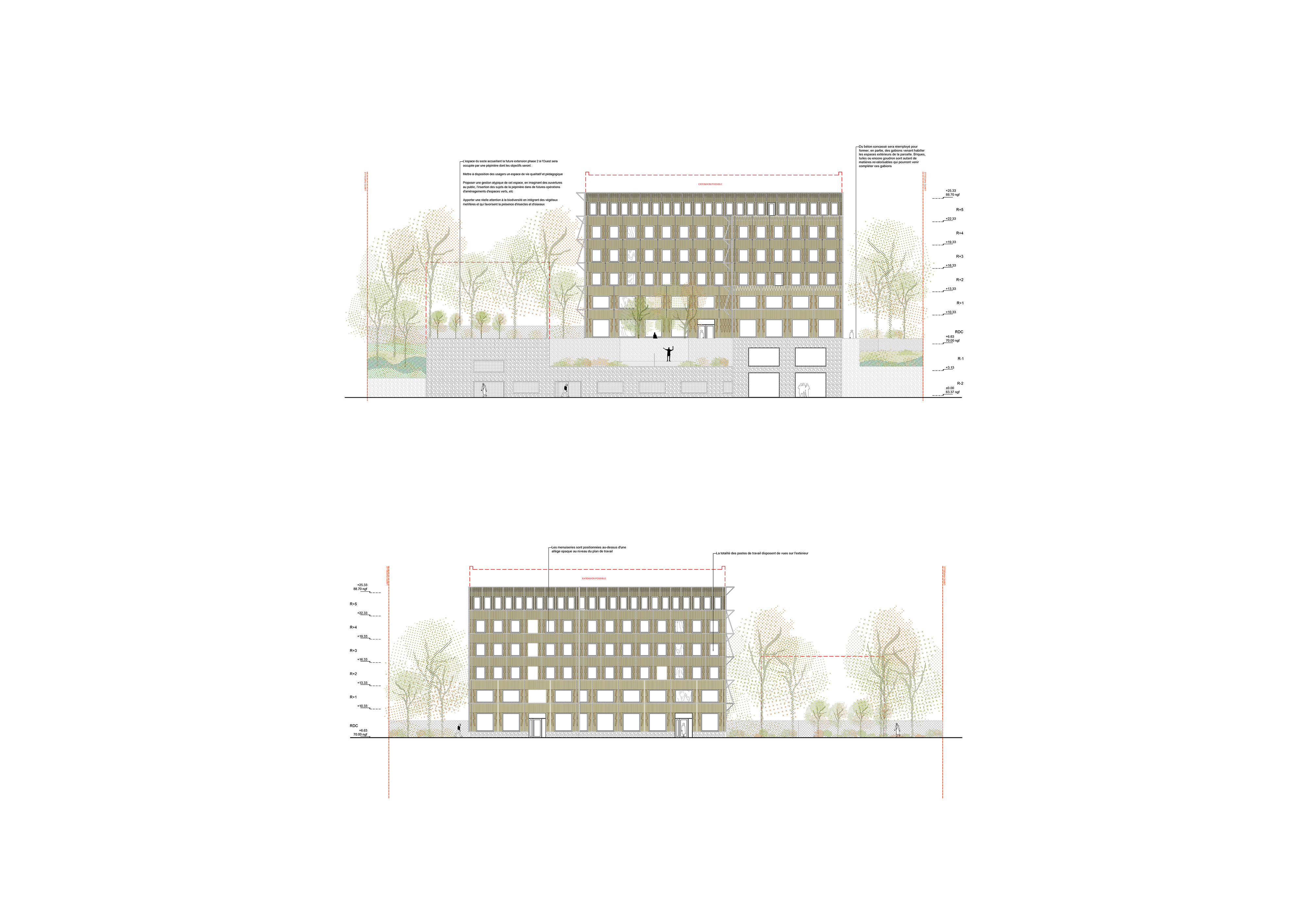Élévations Sud & Nord
