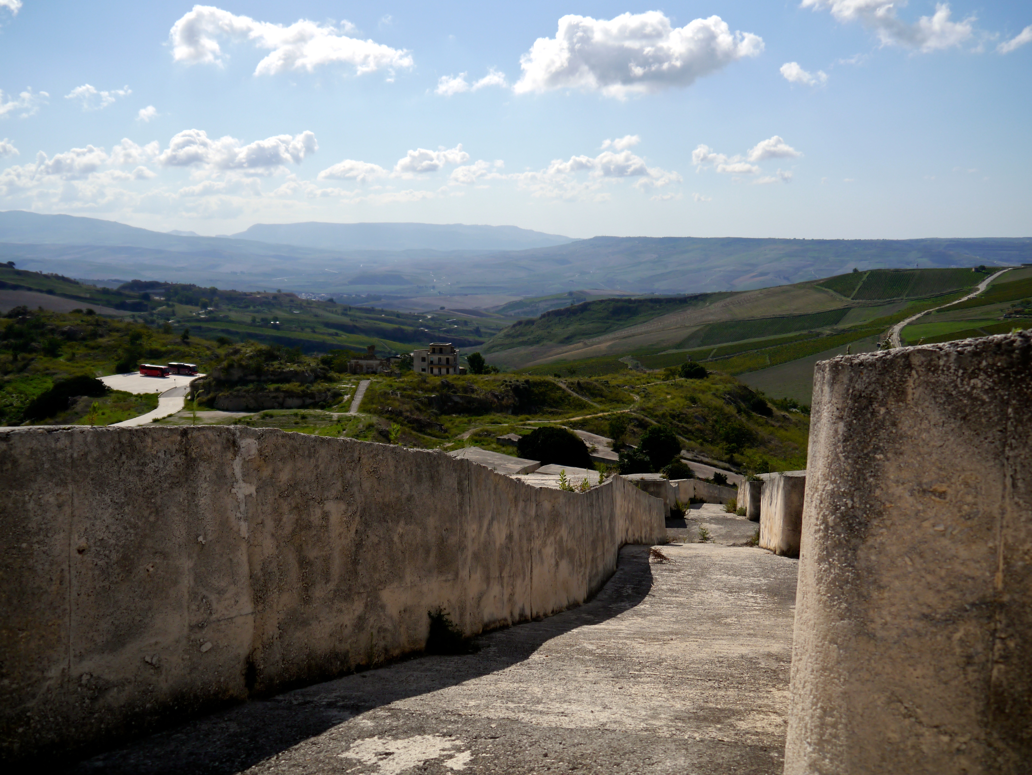 Sculpture Memorial at Old Gibellina, Italy