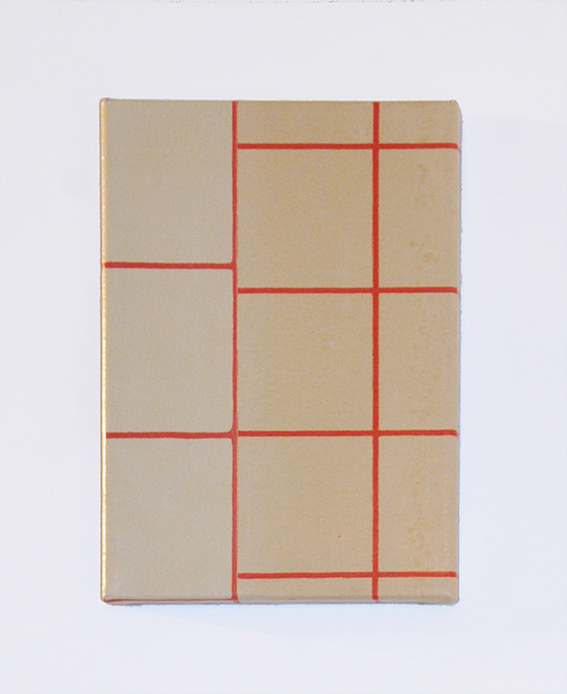 FTPTG XS 1, 2016, 35 x 19cm 1930’s painted wall paper on canvas