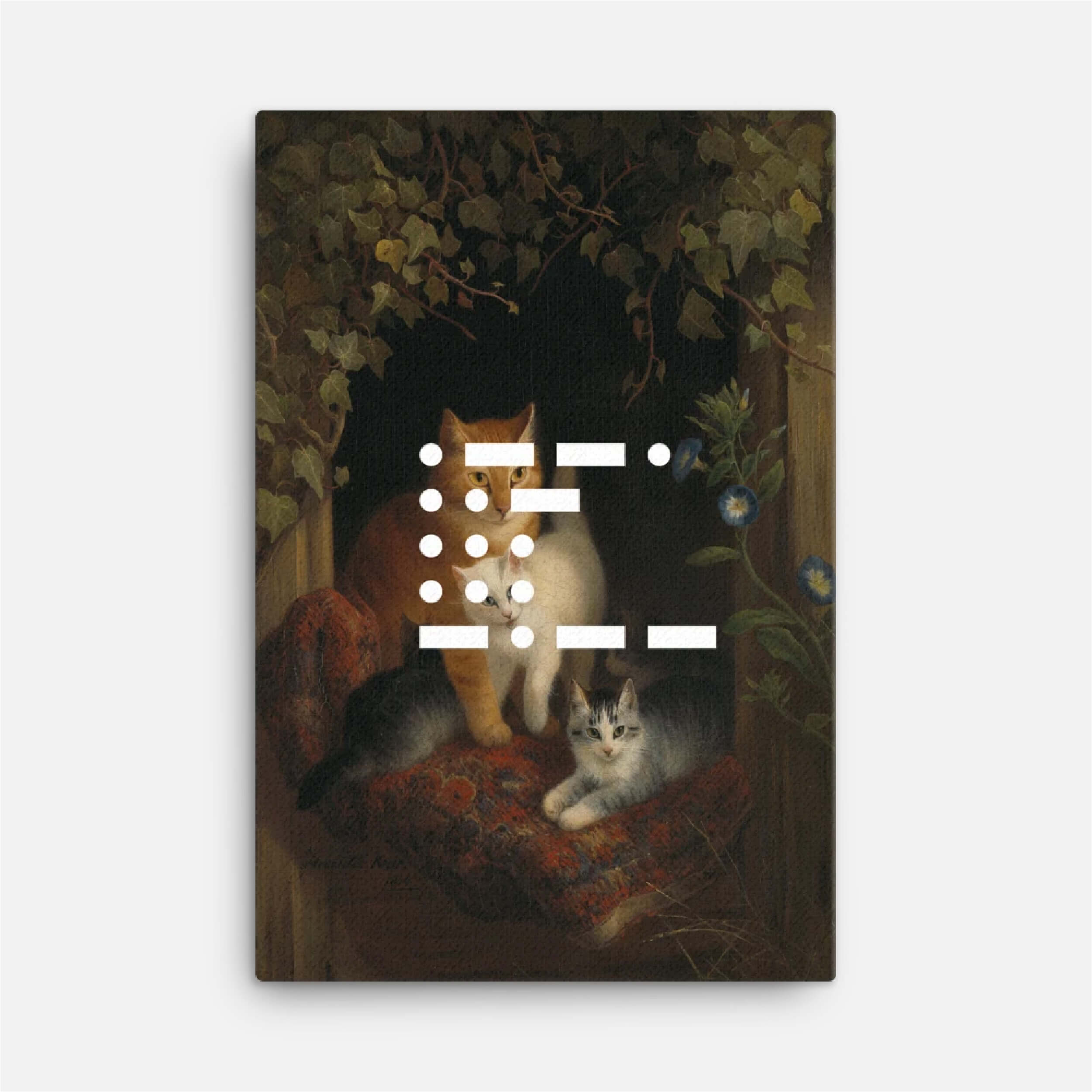 Morse Code 003 (Appropriated), 2020, Digital pigment print on canvas, hand-stretched, 36 x 24 in
