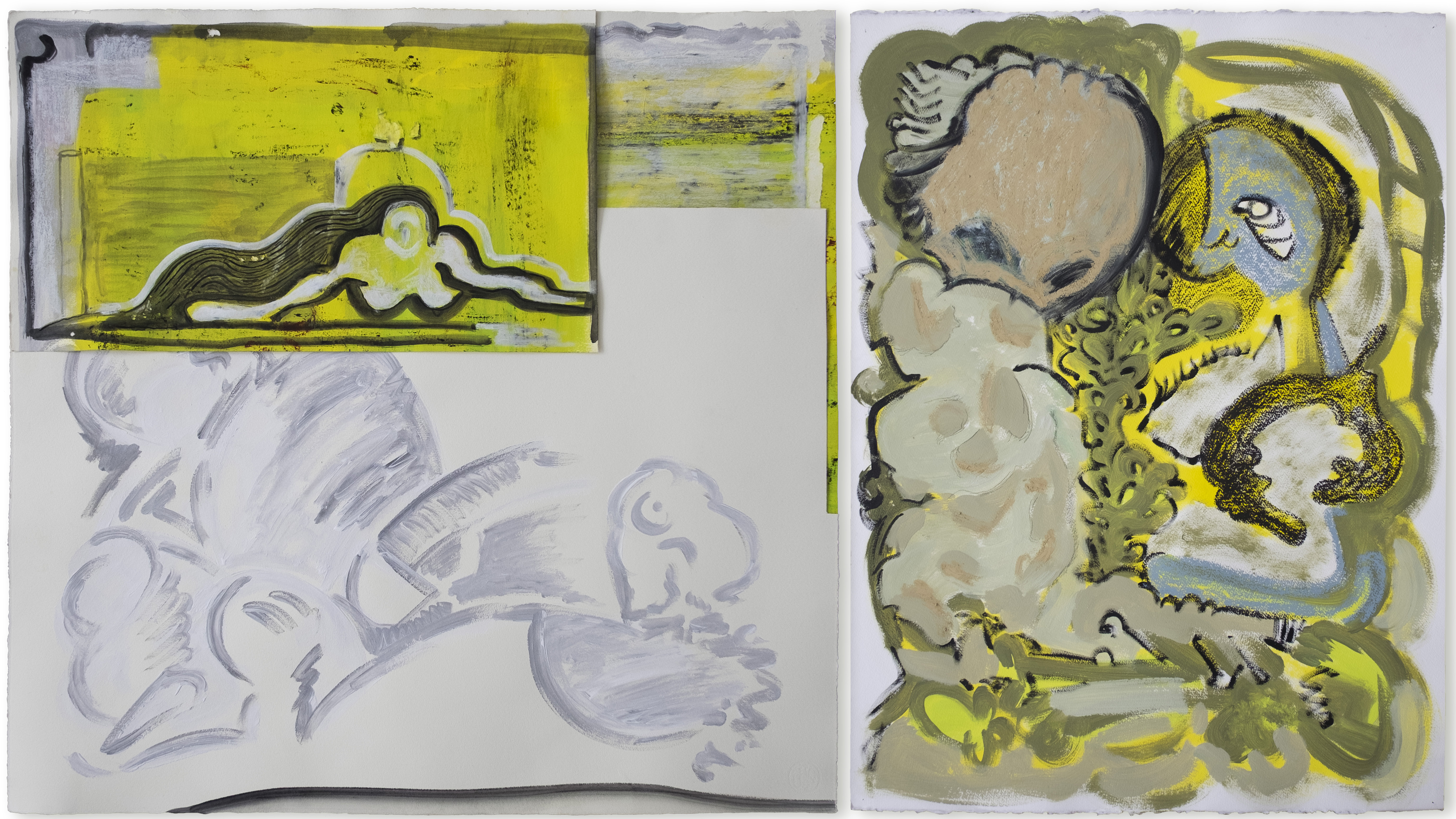 saisir d’effroi, 53.5 x 30 in. 