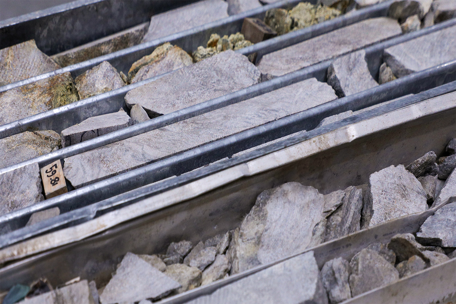 Yackandandah siltstone samples from the Geological Survey of Victoria’s Drill Core Library.