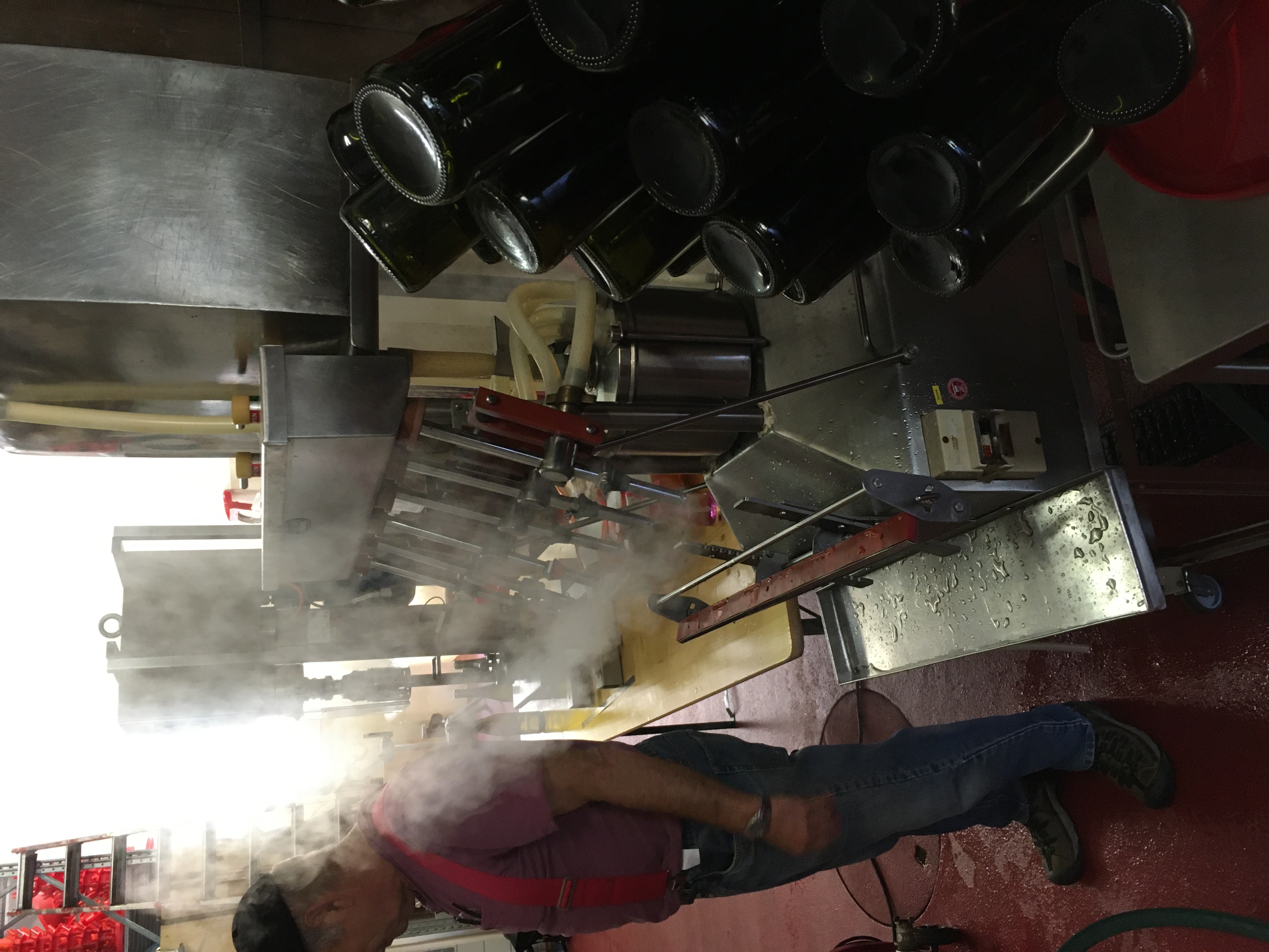 Dämpfen vor dem Abfüllen