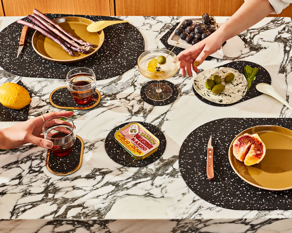 Recycled Rubber Tableware