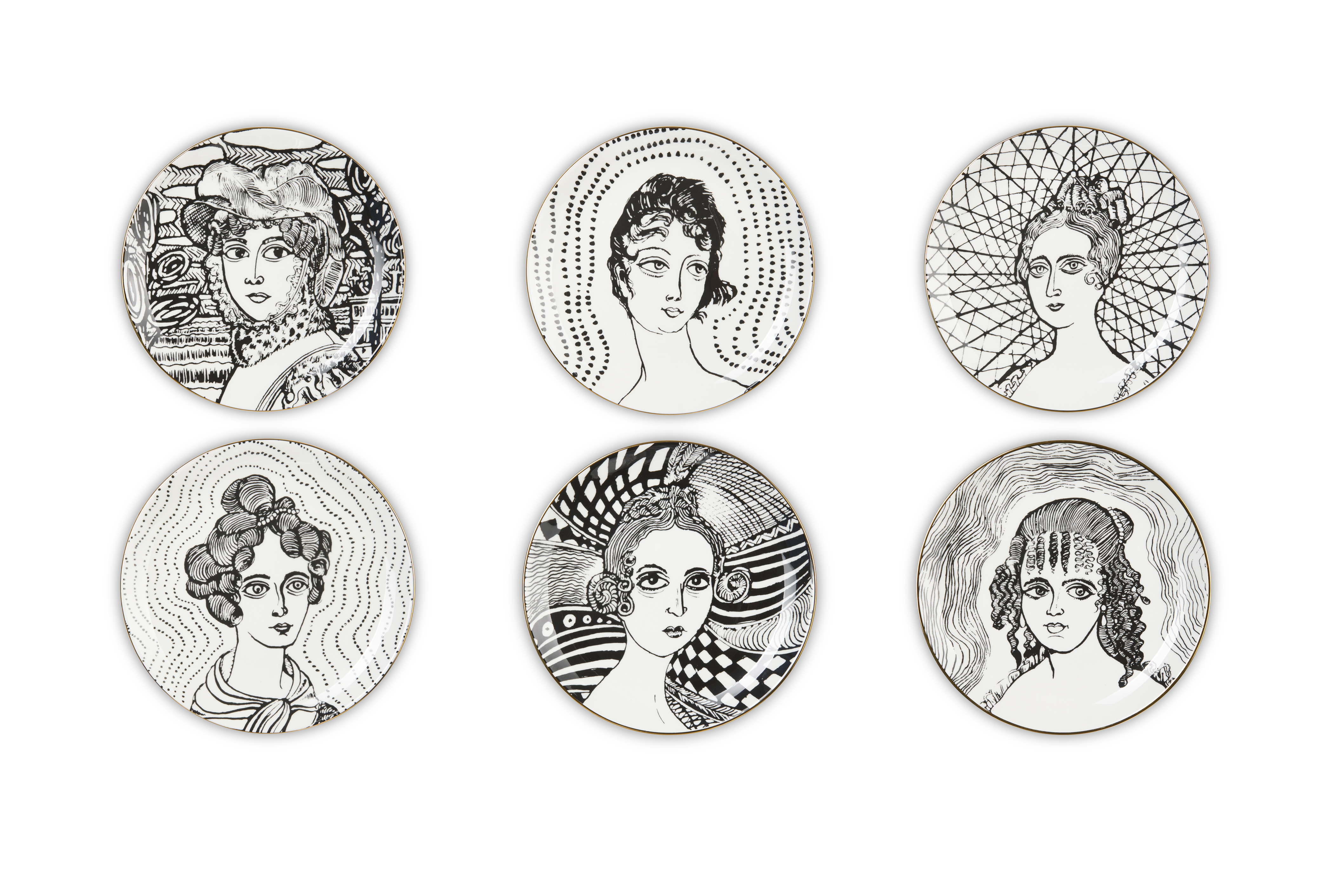 The Great Beauty (detail), Bone China Plates, Delusions of Grandeur, Wallace Collection, 2024