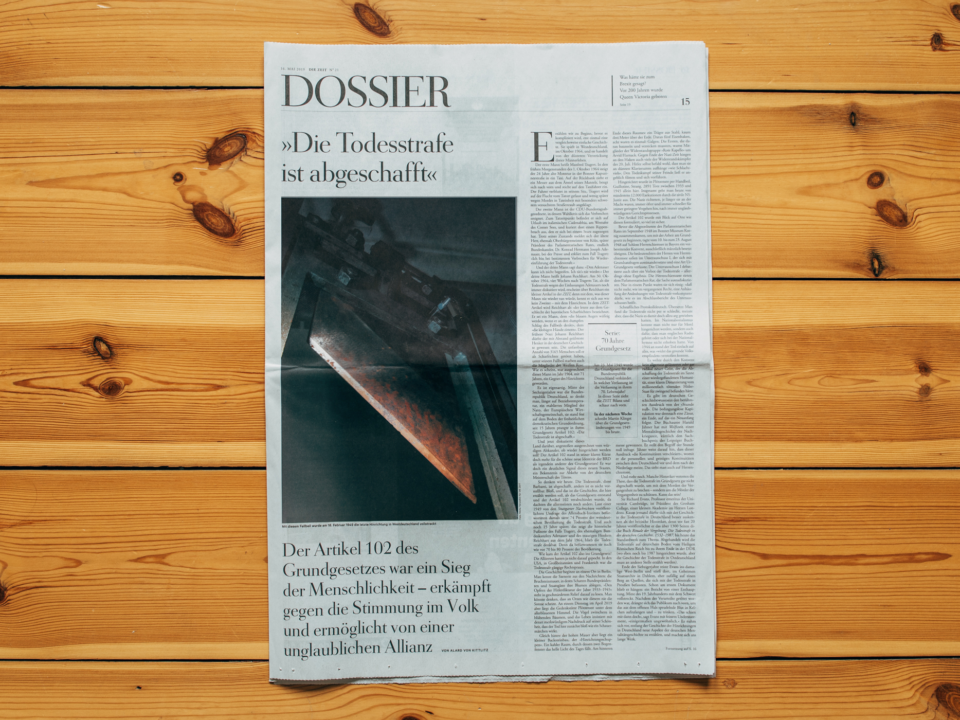 Die ZEIT / Dossier Todesstrafe / Mai 2019
