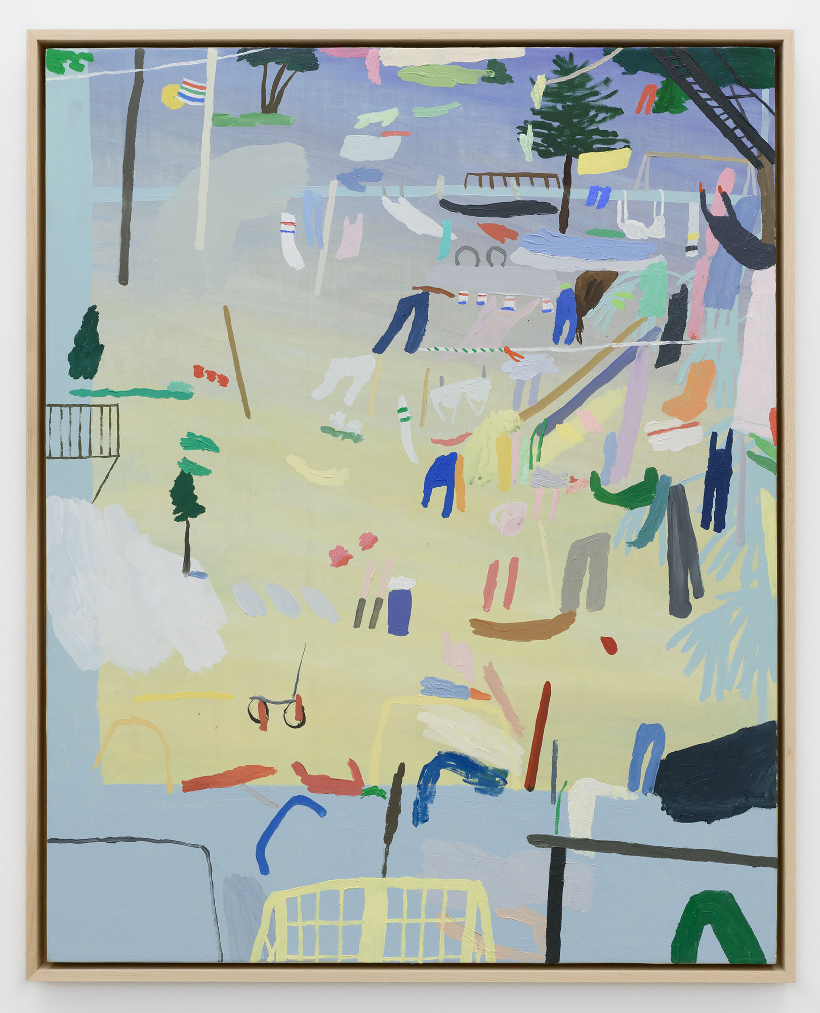 Laundry Basket, Fire Escape, Tube Sock, Bra, 30 x 24", 2021