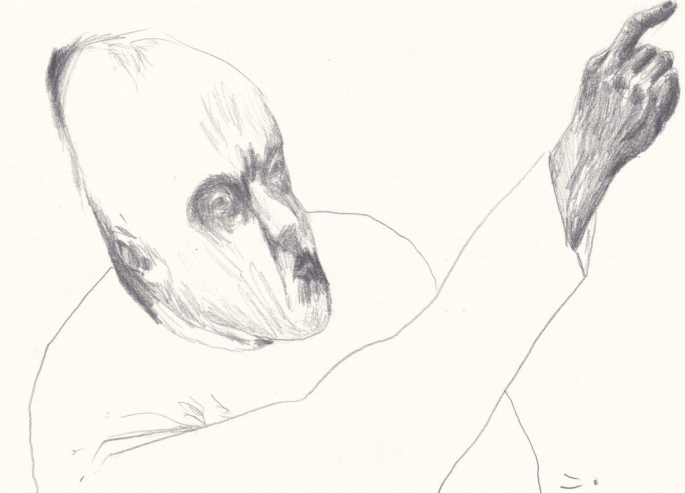 저게 뭘까, 2018, pencil on paper, 14.8*21(cm)