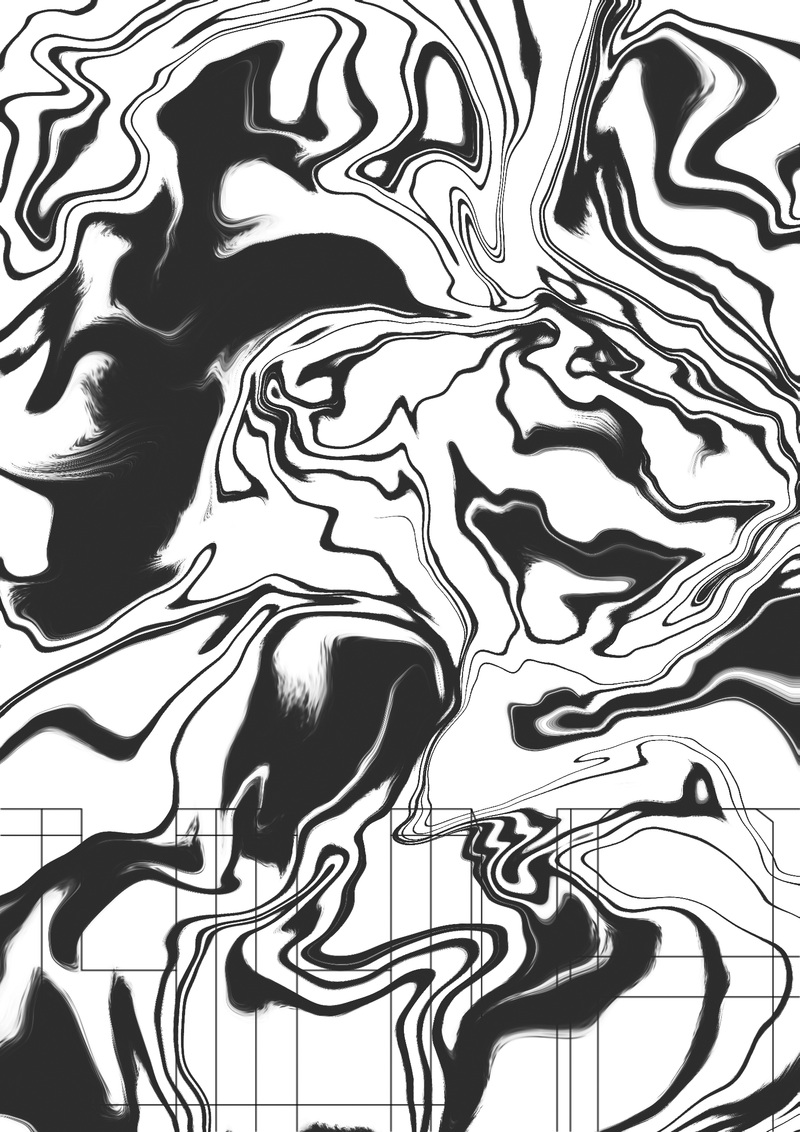 Second poster design - Draft - Black and White