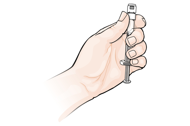 Preparing syringe