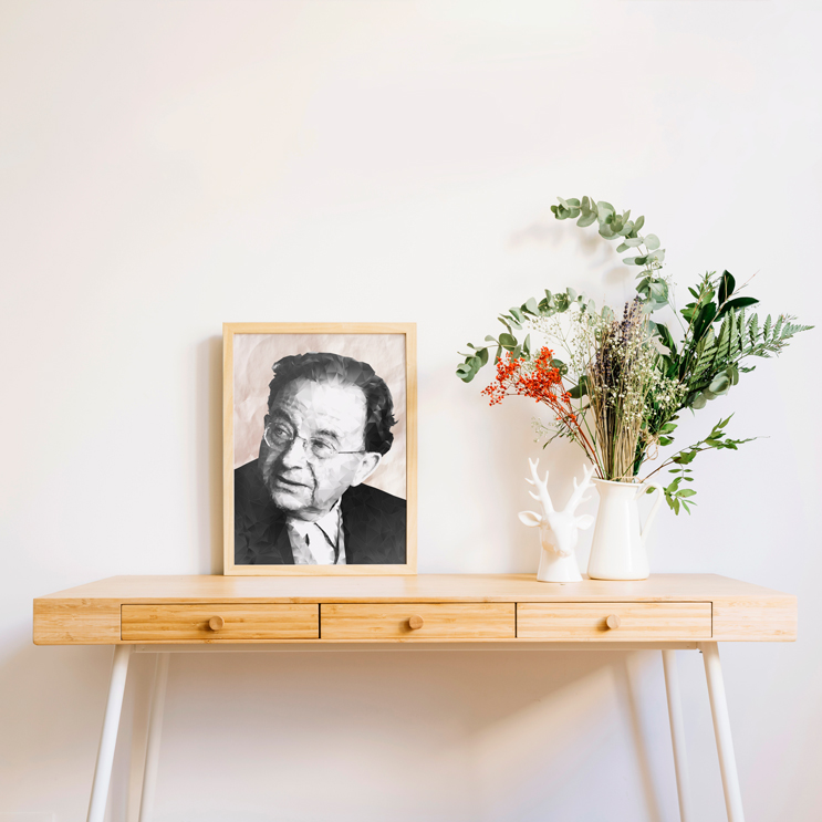 Erich Fromm's Low Poly Illustration © Miranda Martinez M. Image by unsplash.com