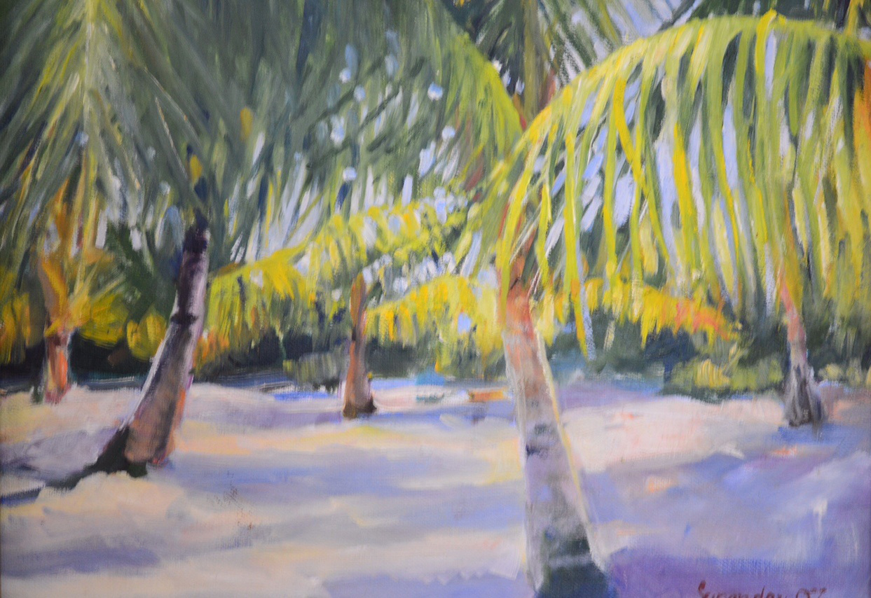Island Afternoon | 14" x 11" | Oil