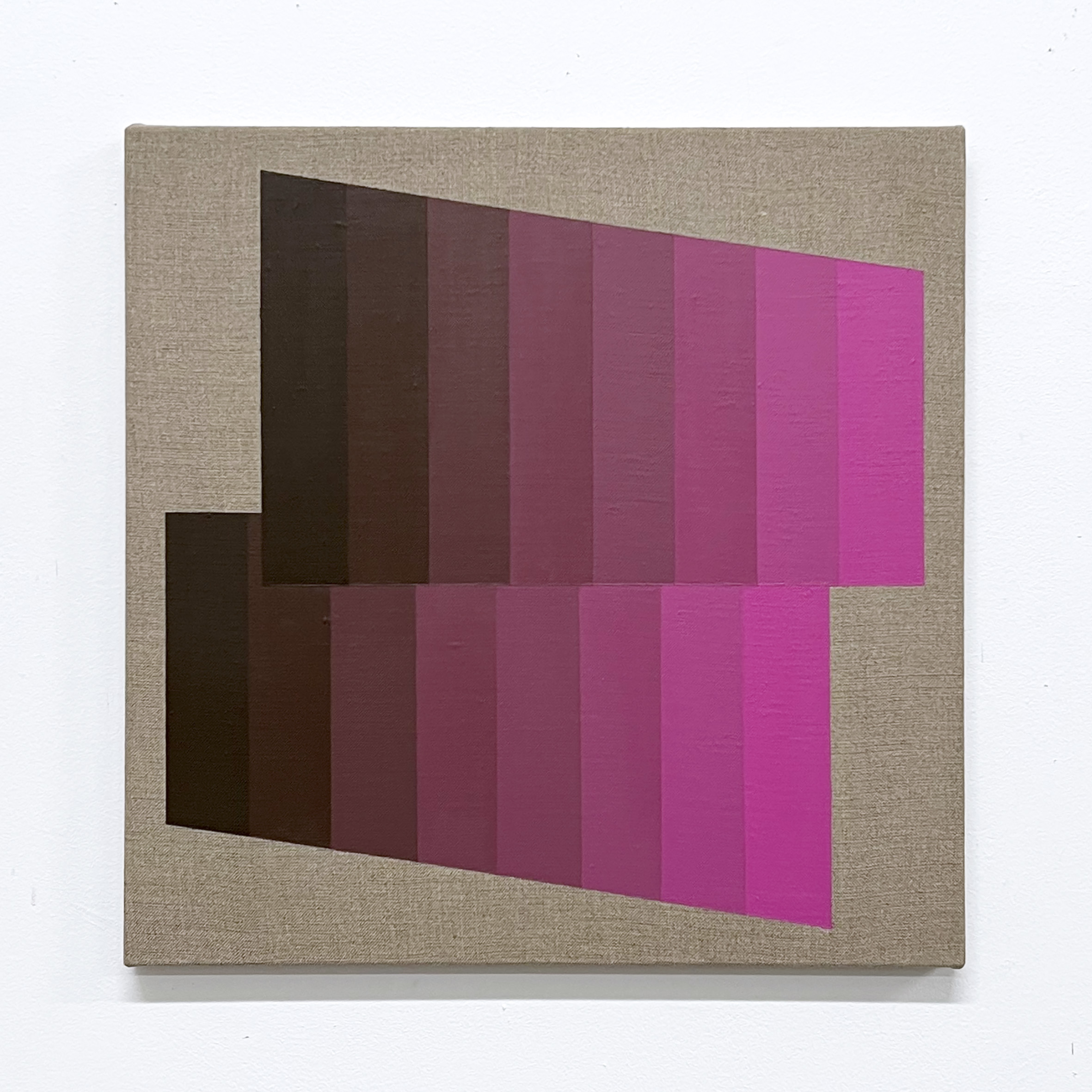 Machbands (chroma) XV, 40cm x 40cm, acrylic on linen - £250 (previously £400)