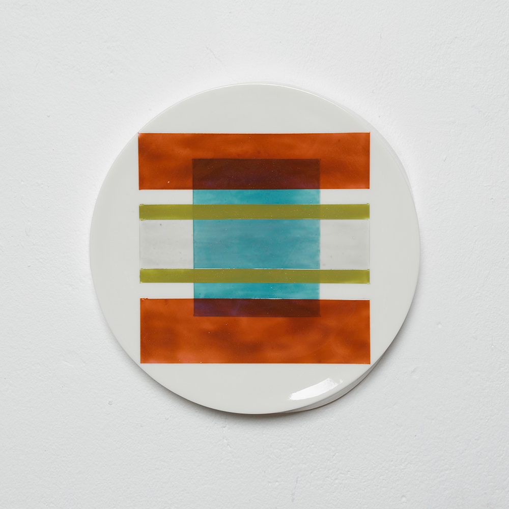 Nr.20, 2020, painted porcelain, Ø 21 cm