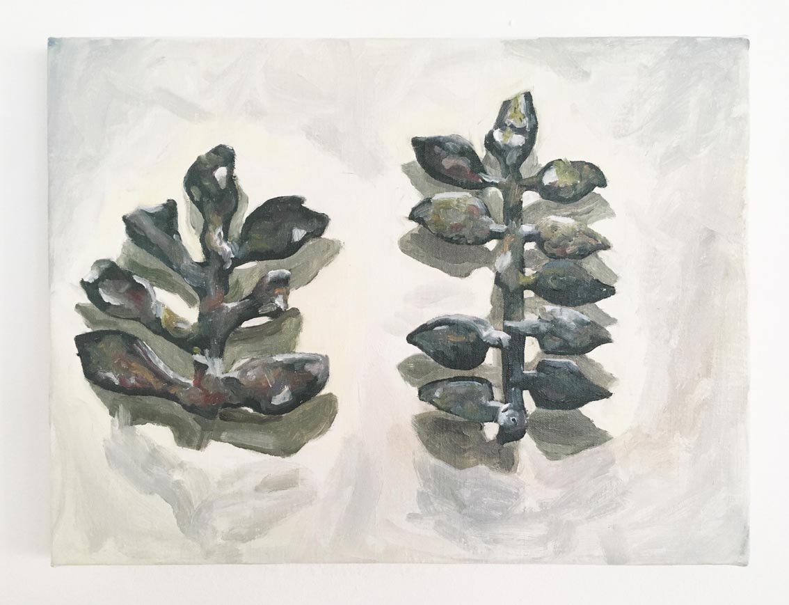 One time Two TImes, Oil on canvas, 30 x 40 cm, 2017