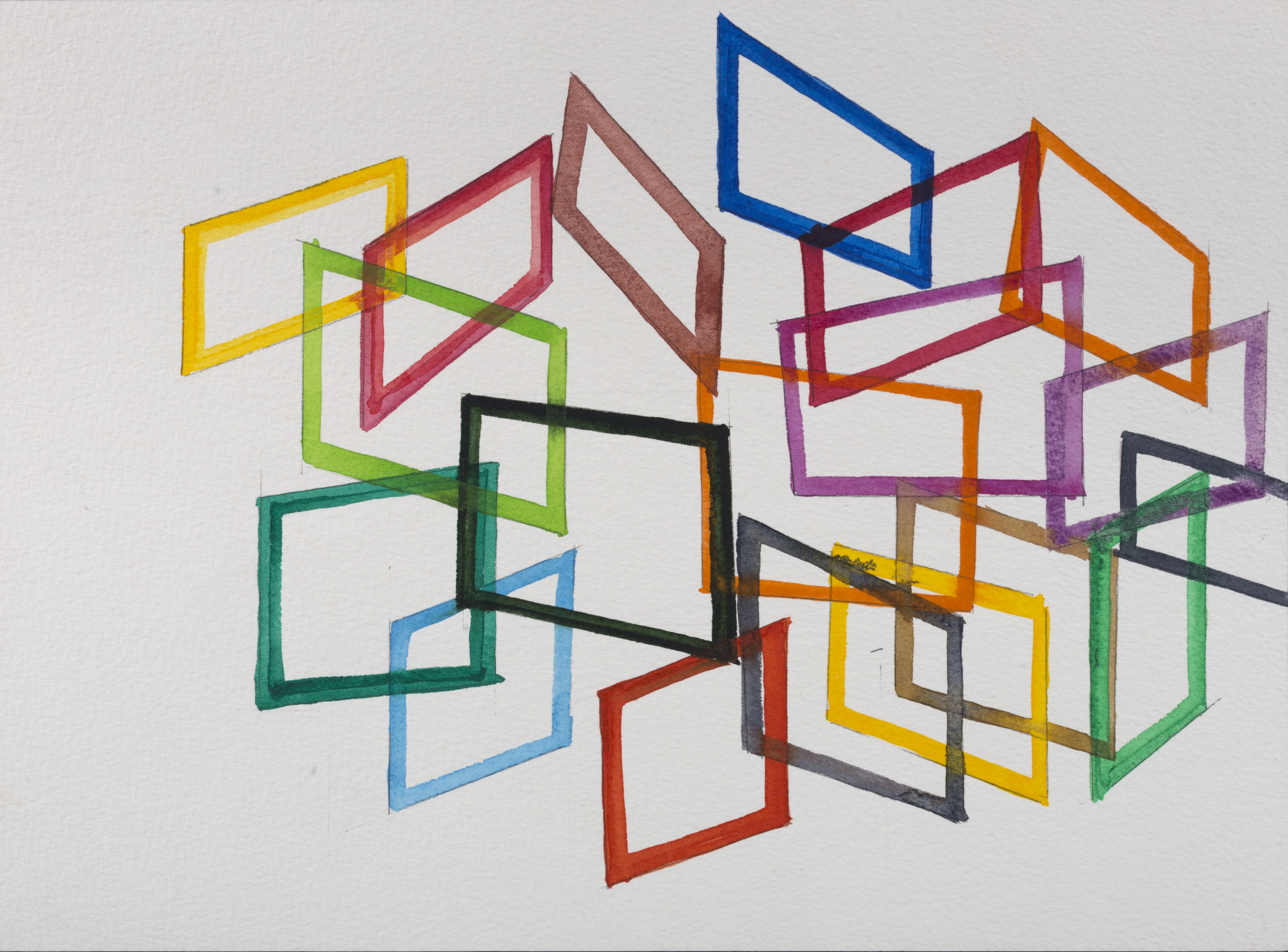 Sin t&iacute;tulo, 2011. Acuarela y l&aacute;piz sobre papel, 22 x 30 cm.