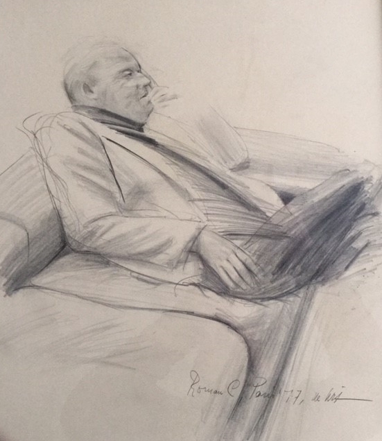 Roman Cieslewicz 1977 - pencil 49x46 cm