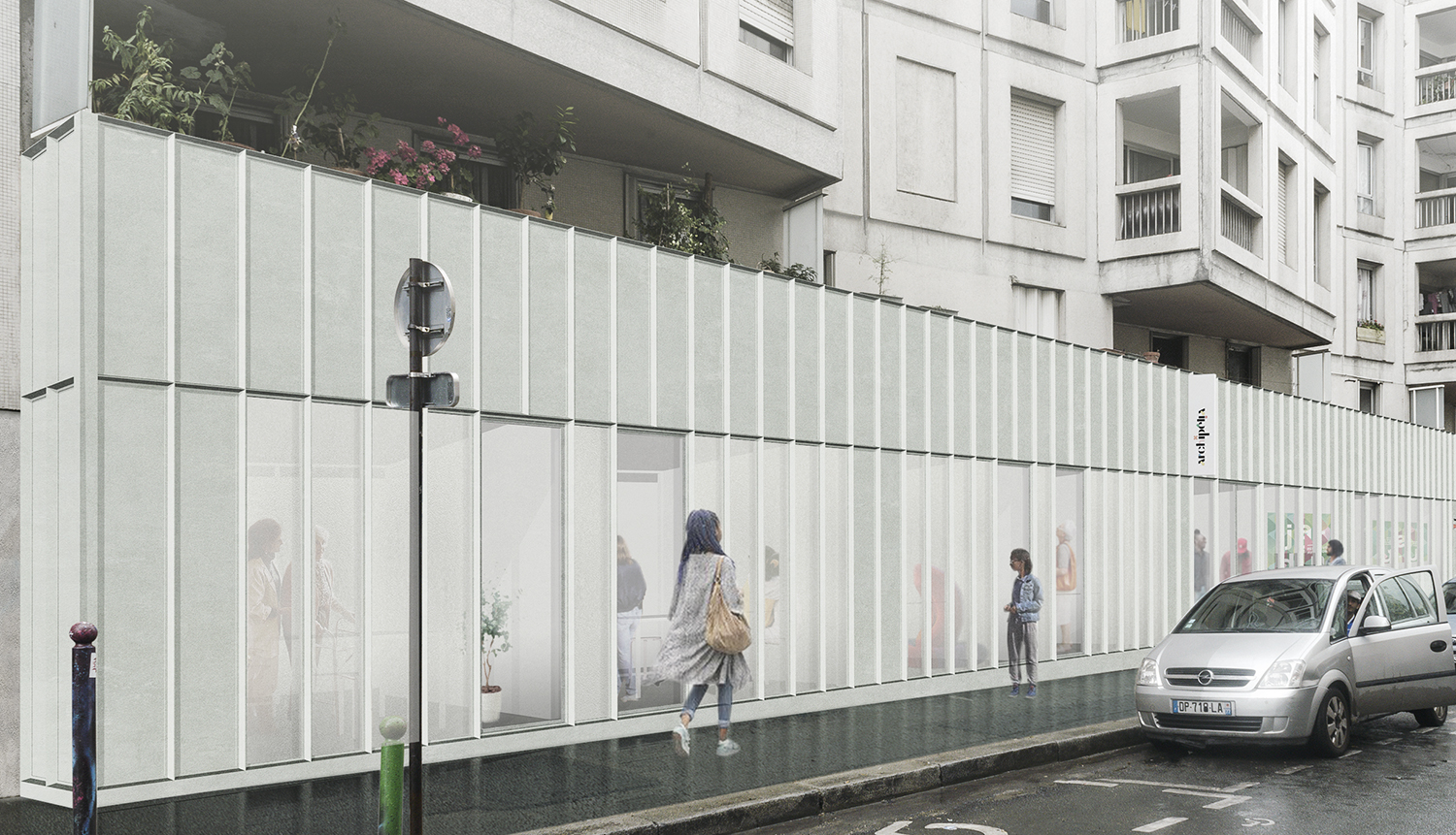 ARCHIPELIA, transformation of a community center in Belleville, Paris