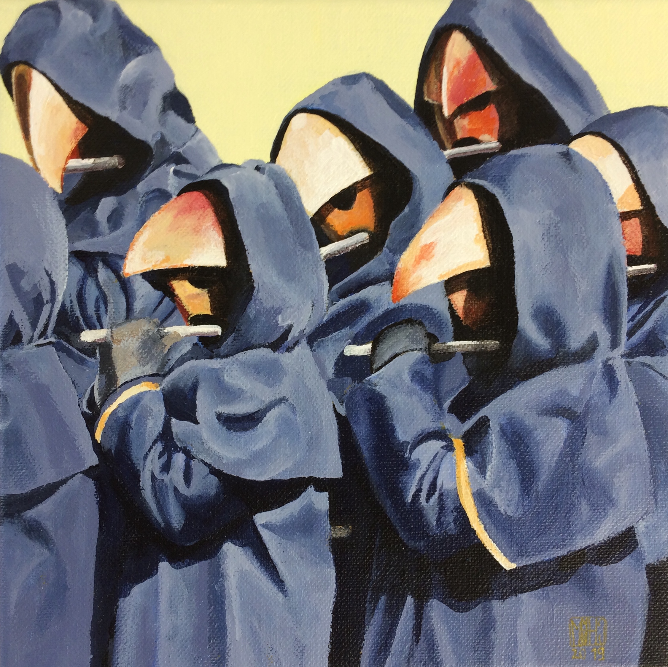 468–Basler Fasnacht20×20 cmAcryl auf Leinwand2019︎ Bild kaufen