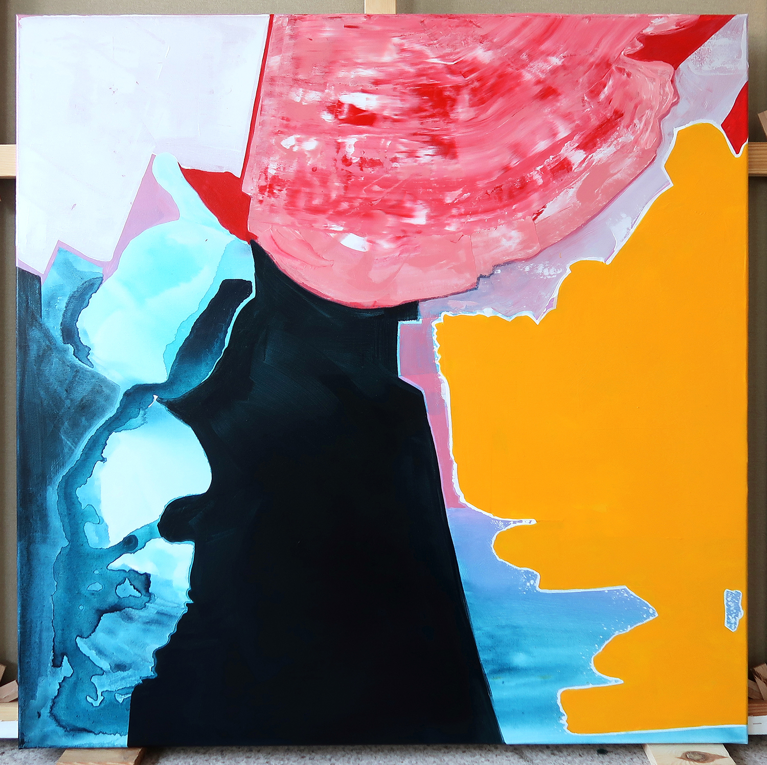 Untitled 484, 2018, Acrylic on canvas, 100x100cm