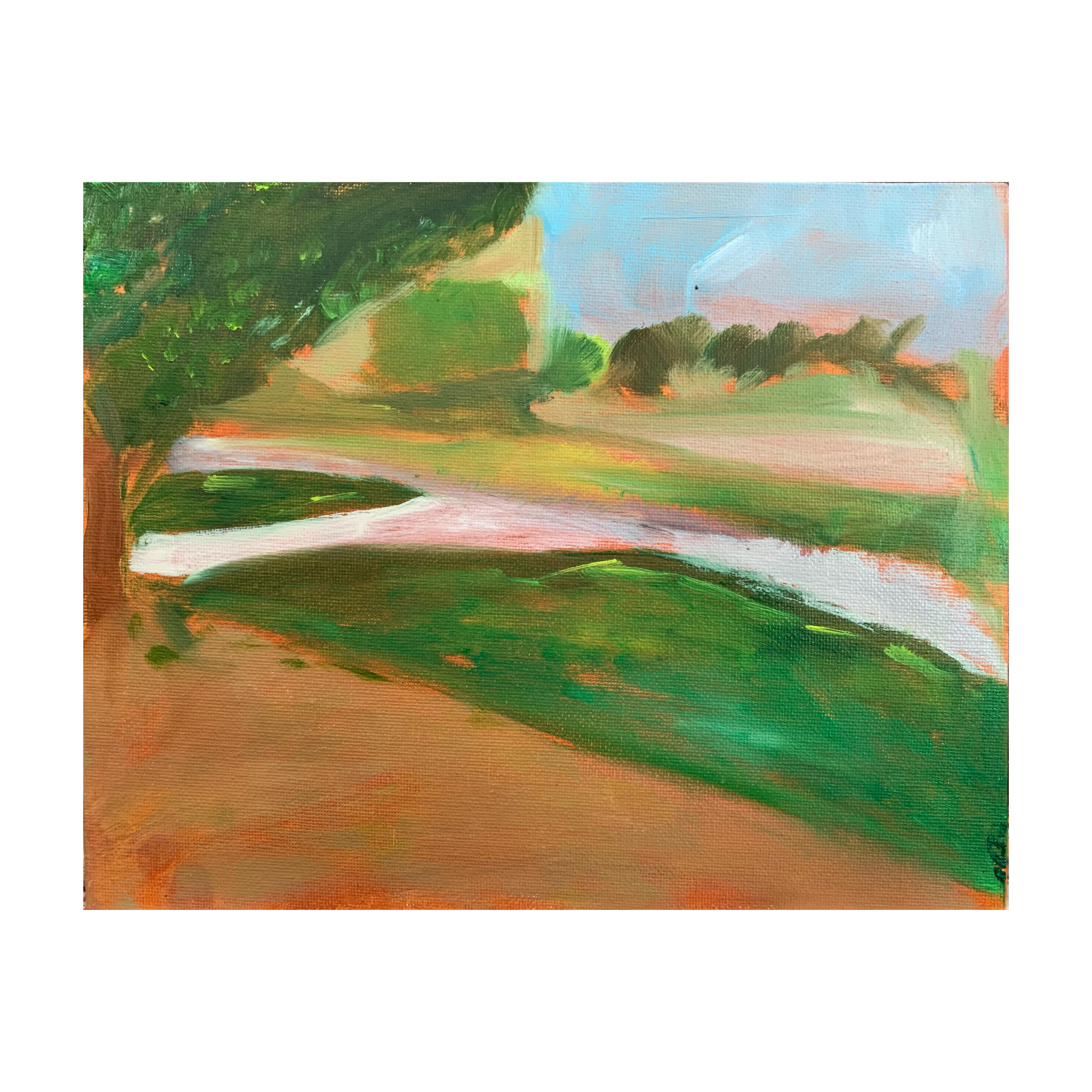 “The Secret Place” المكان السري Oil on 8x10” panel