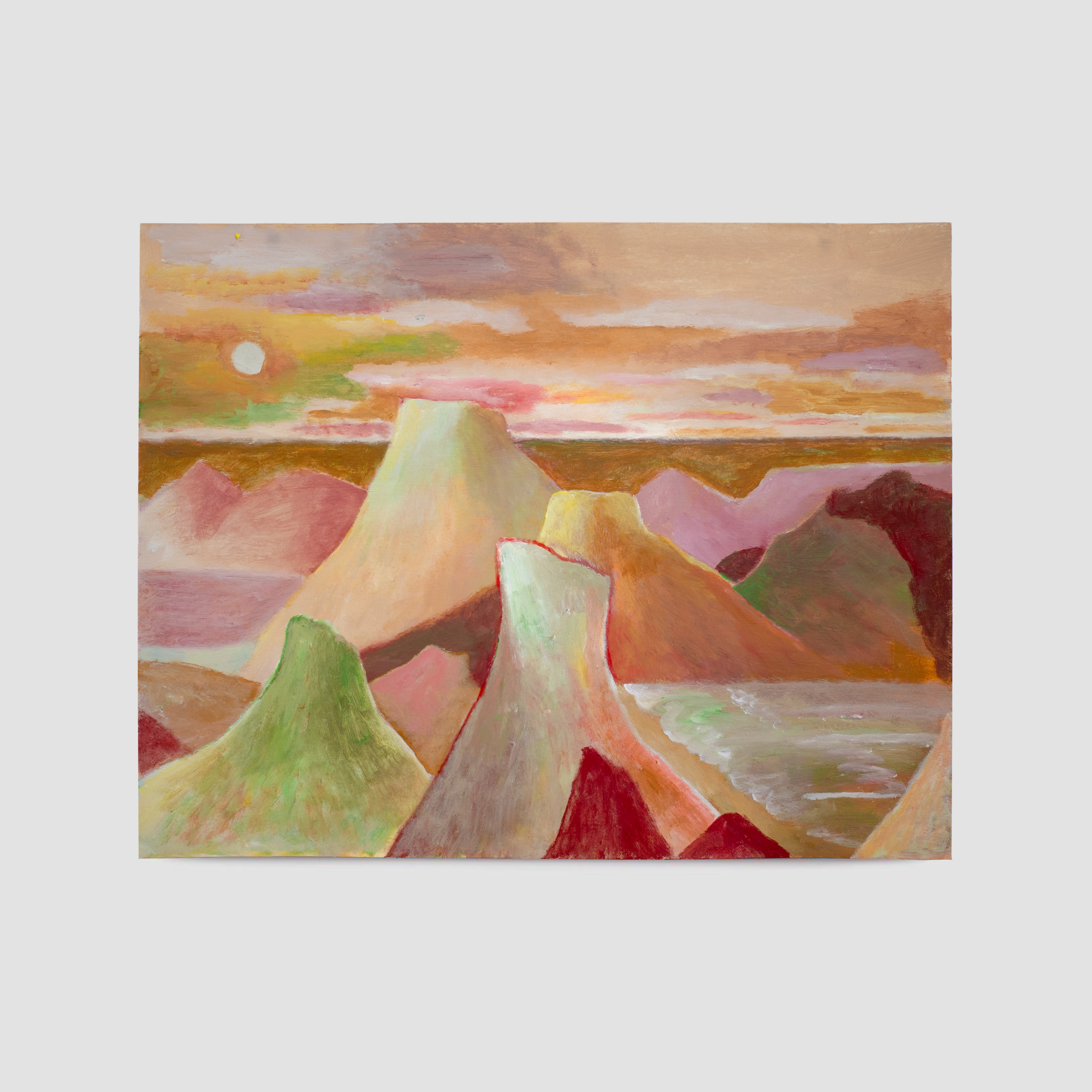 Calm Before the Storm, 2022, acrylic on paper, 11 x 14 inches.