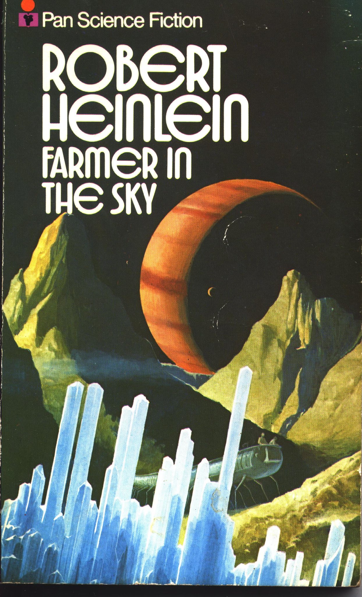 Book Cover with Pipeline font: Robert A. Heinlein , Farmer in the Sky