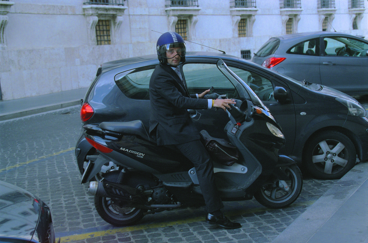 Italian Man On Scooter
