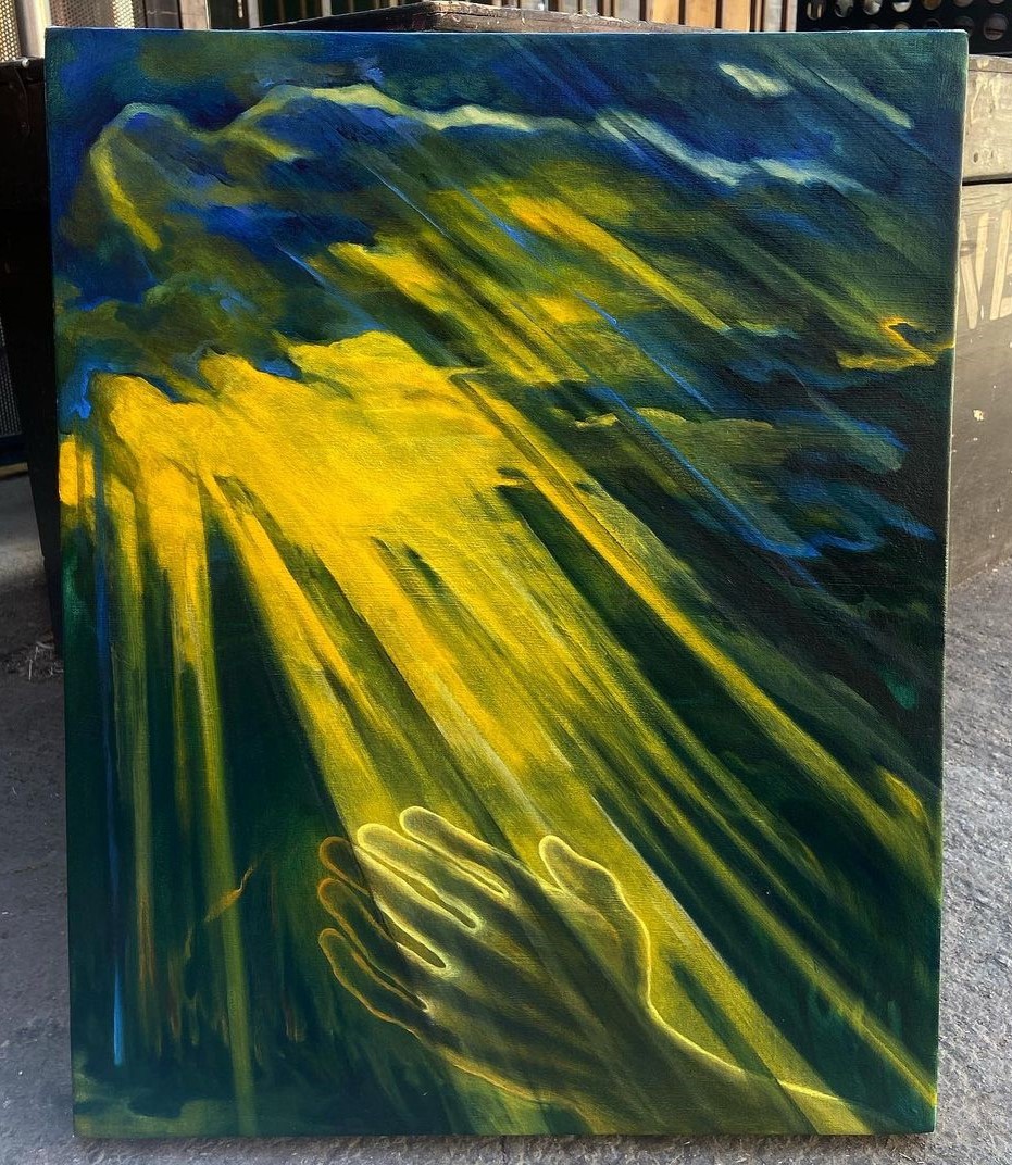 The Reach, 18" x 24", 2022. 