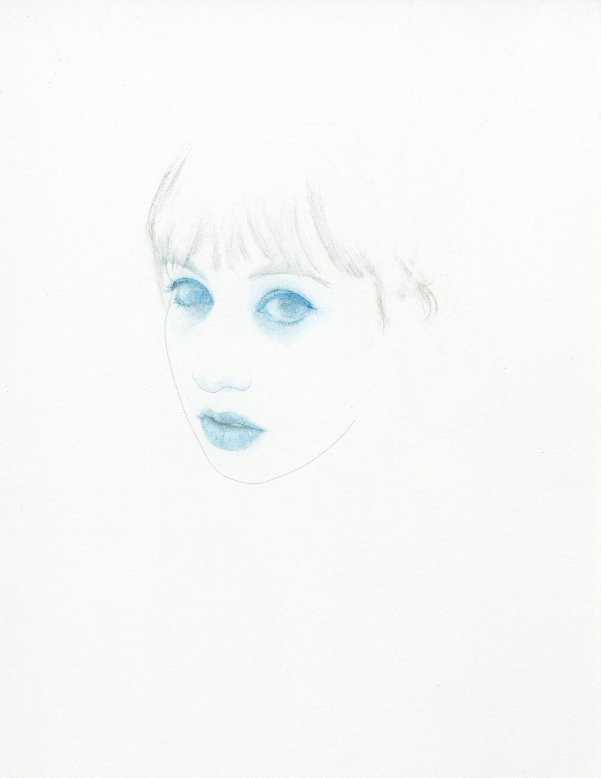 nymphlight 11x8.5 colored pencil and graphite on paper 2012