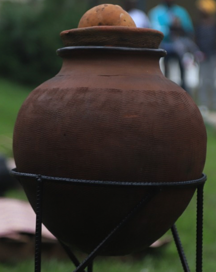 One of the objects ready for reinterpretation that is part of the Ugandan museum experimental showcase, 2021.