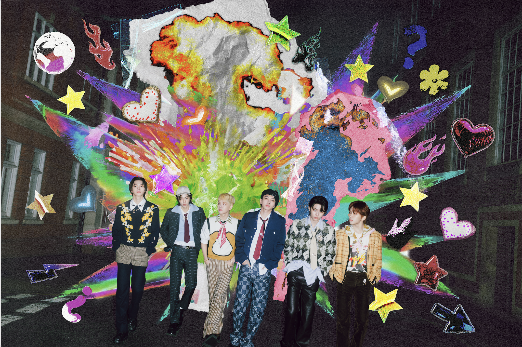 BOYNEXTDOOR 'HOW?' Main Poster Graphic Design