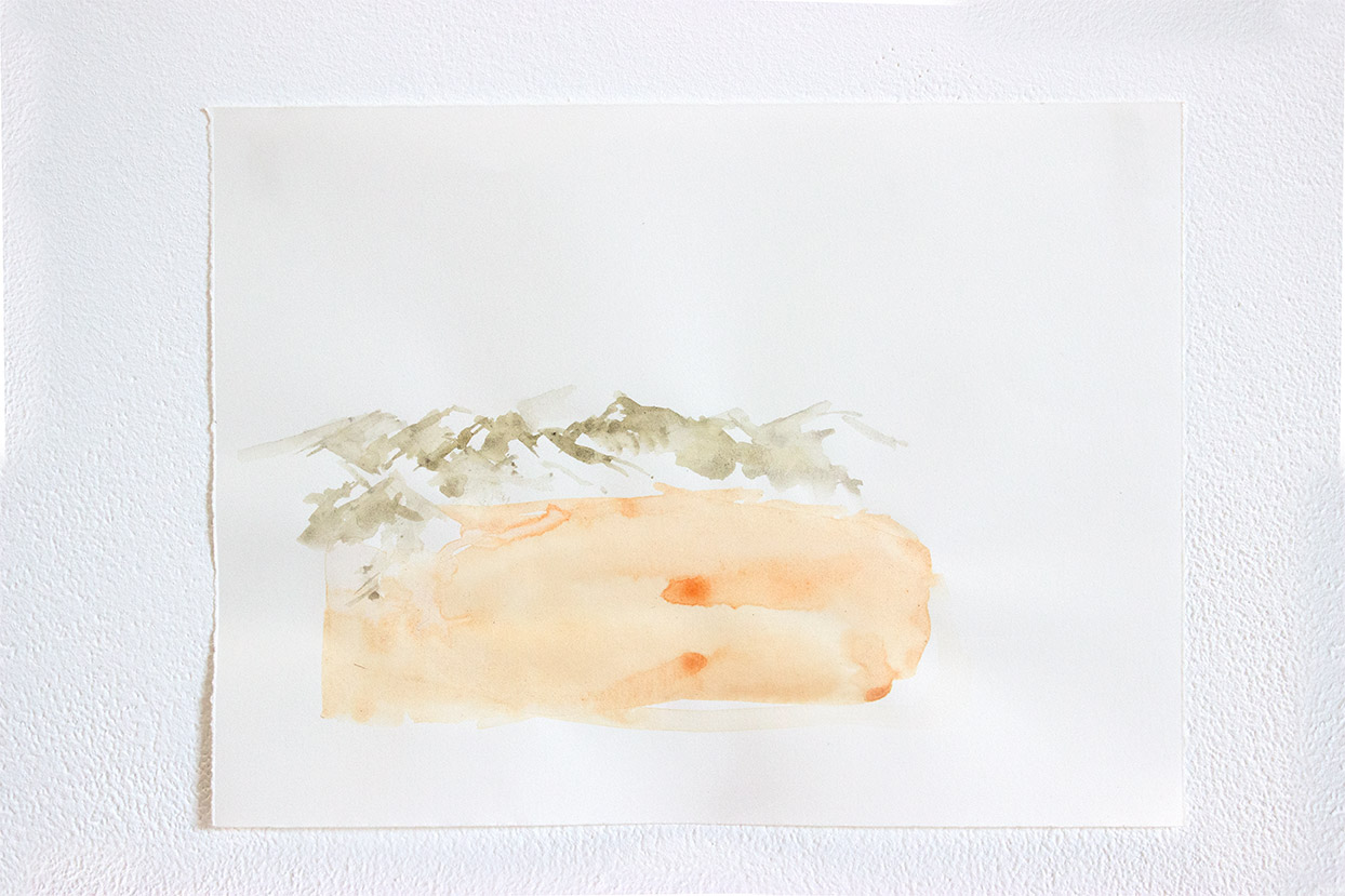 Caucasus, pigment, 10"x7.5