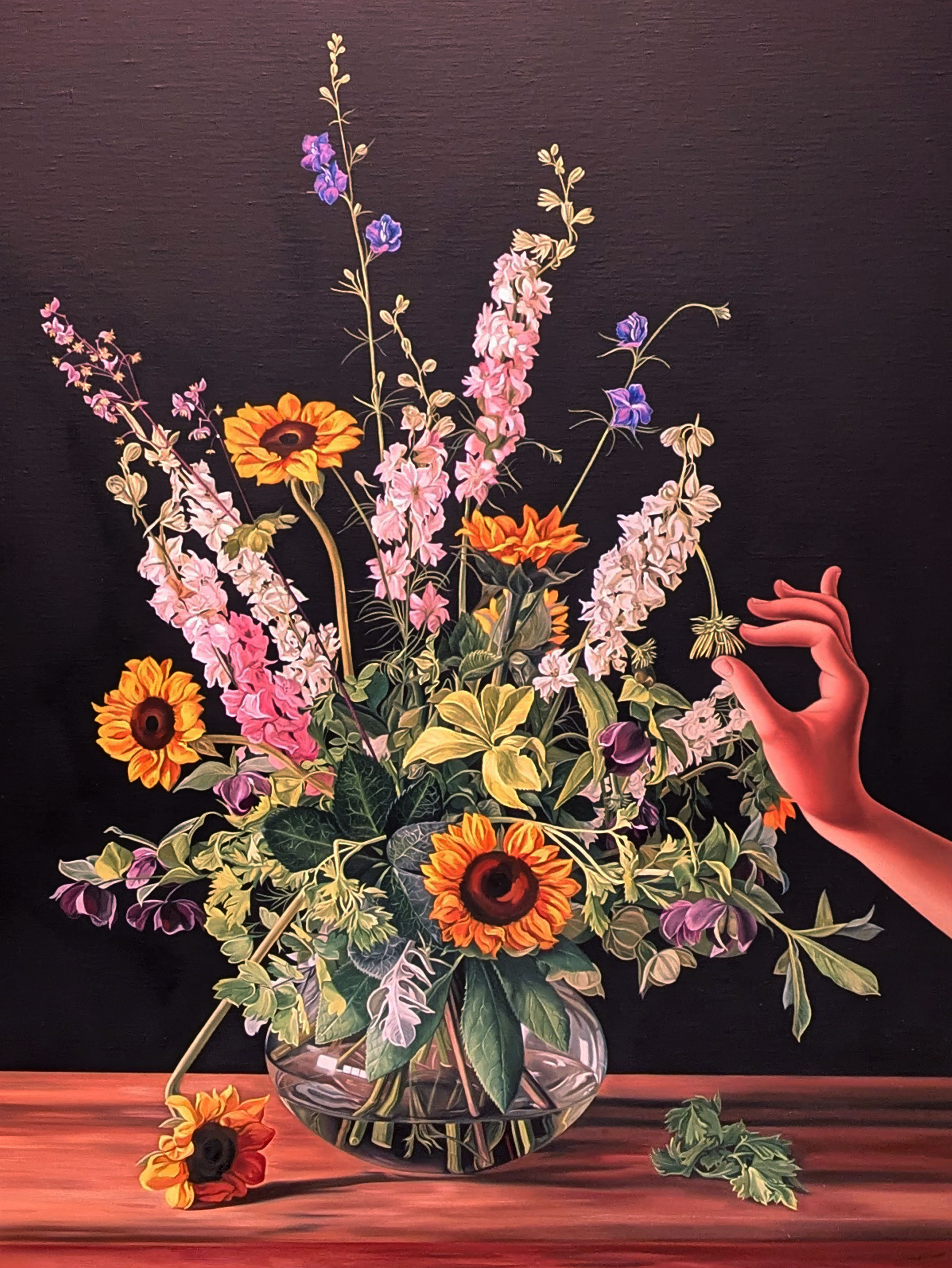 Tribute (Plants Used in the Past for Conception, Contraception and Abortion: meadow rue, echinacea, parsley, doubtful knight's-spur, larkspur, hellebore, mint, silver knapweed and sunflower), 2025