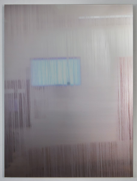 Waiting Room 2, 48 x 36.. UV Curable Ink on Mirrored Dibond.