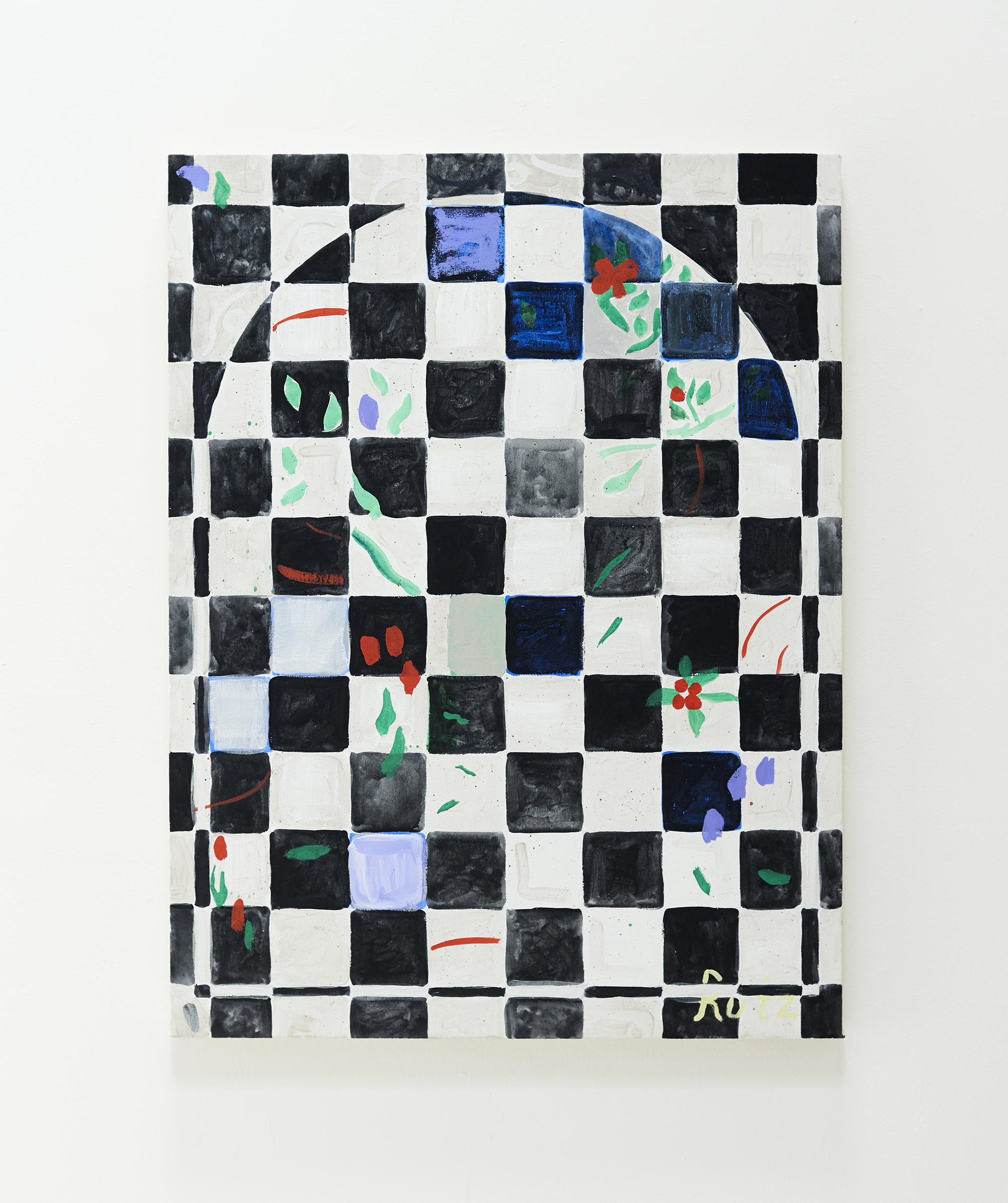 The Garden Out the Window, acrylic on canvas, 30" x 42," 2019