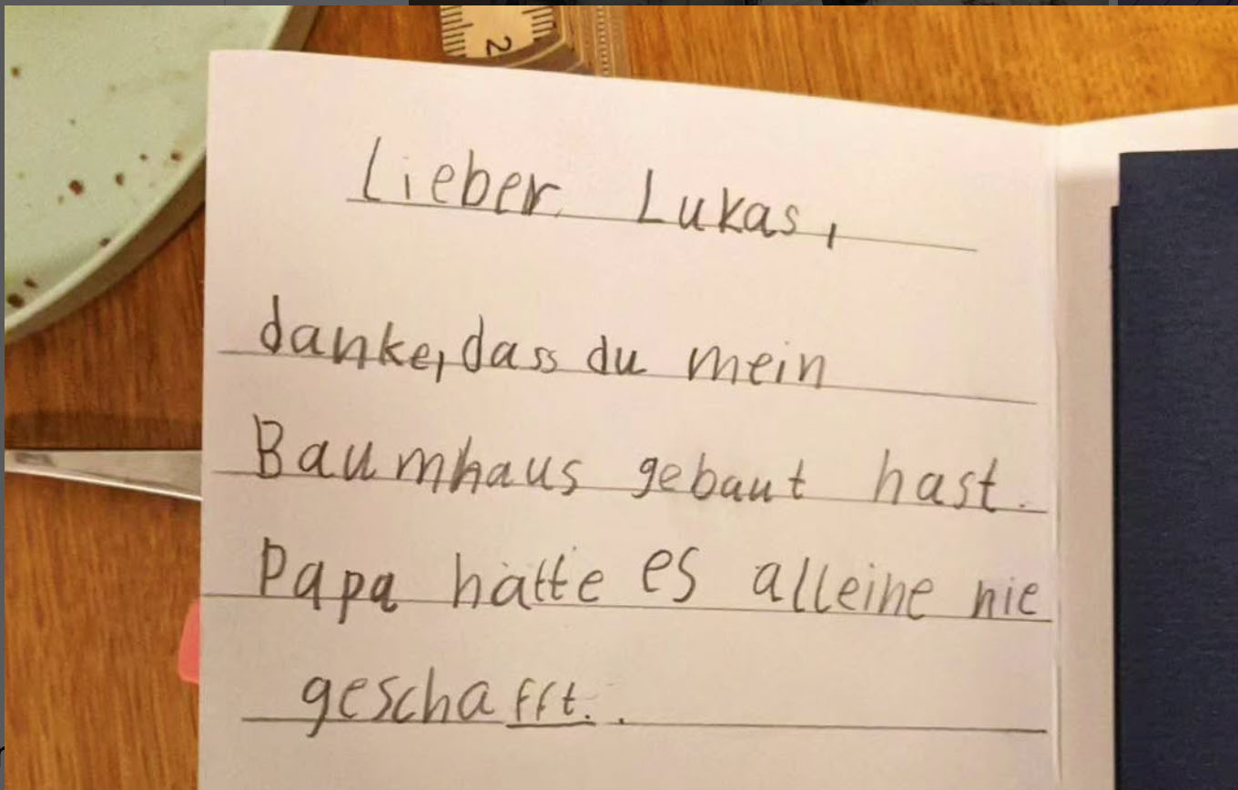 Weihnachtskarte eine zufriedenen Kunden - 2023