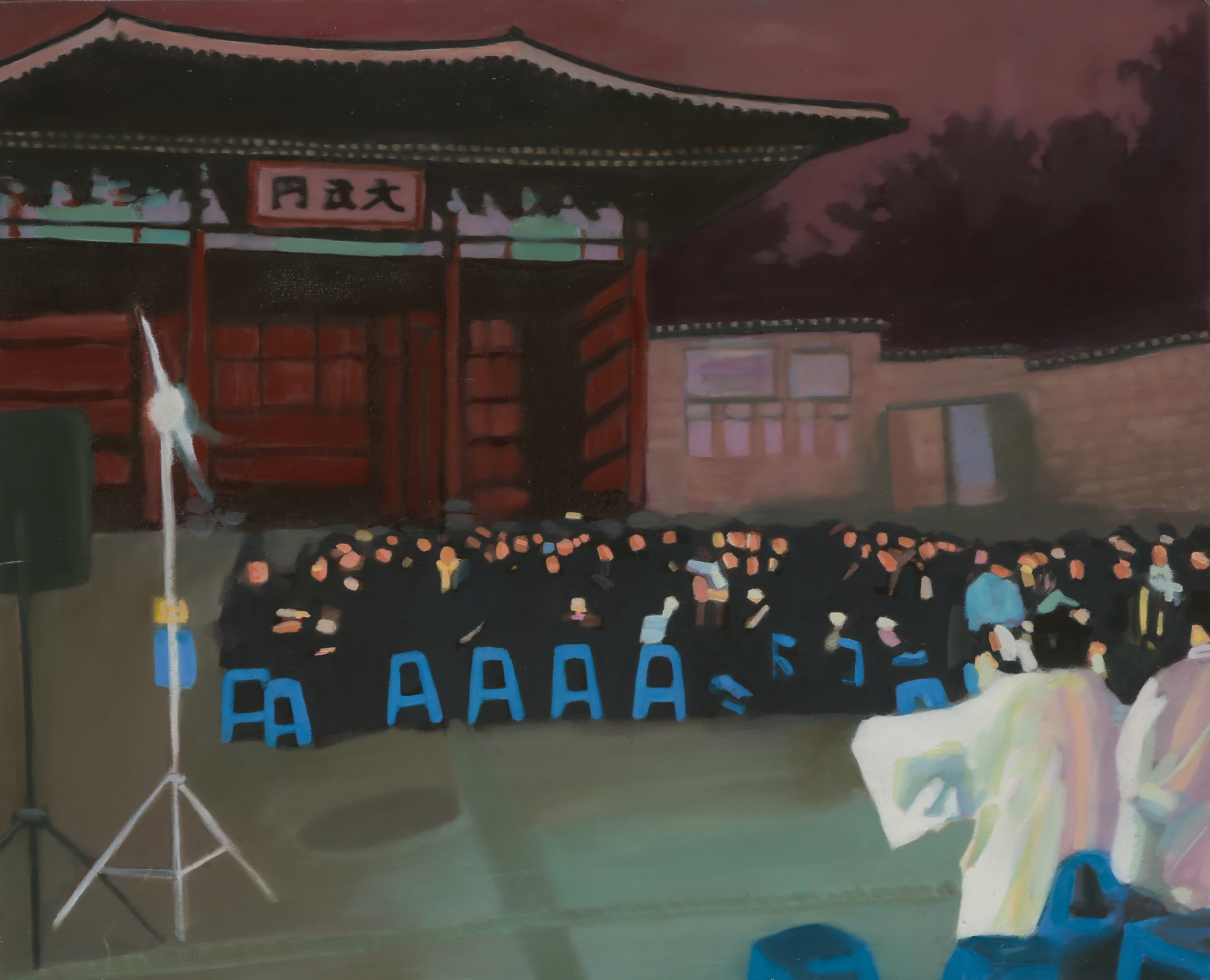 〈Prayer’s night〉 Oil on canvas, 53.0x65.1cm, 2013