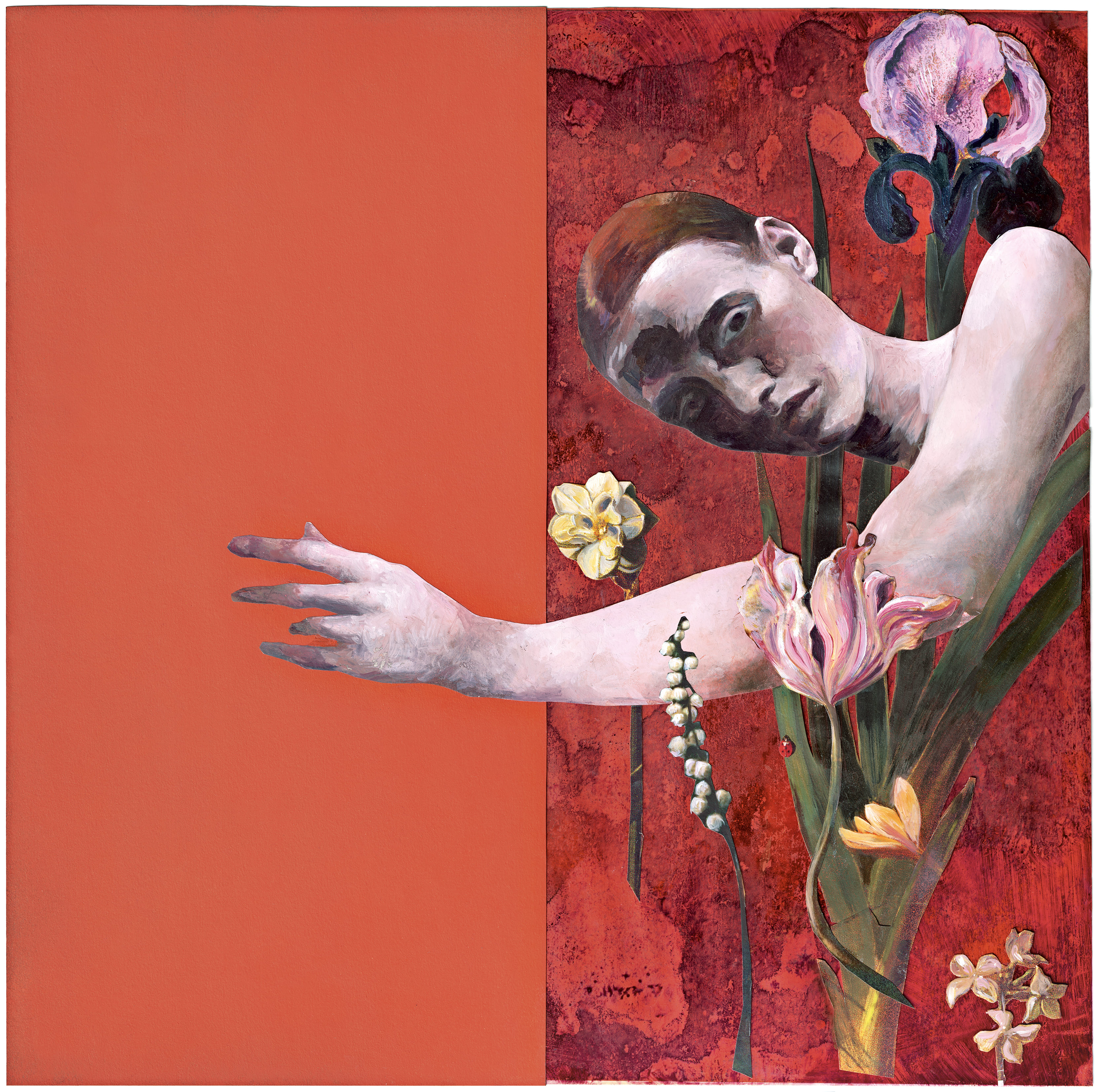 EvaSerie: The Great Daughters of God/Text: Susanne Breit-Kessler Oil paint on paper, collage with photo material, 50 x 50cmExhibition project at Moulins Cathedral as part of the «&nbsp;Biennale des Illustrateurs&nbsp;», 2015Book publisher: Chrismon, Leipzig, 2018