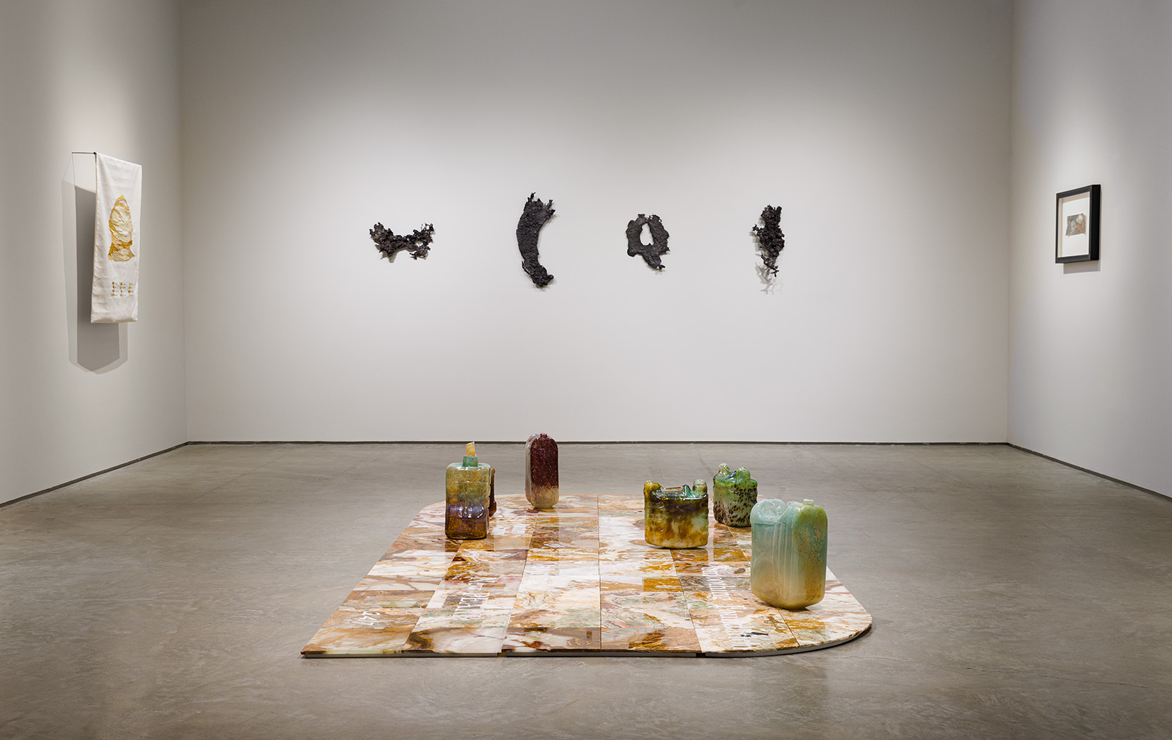 Installation view of "Speed of Stone," photo by Etienne Frossard.