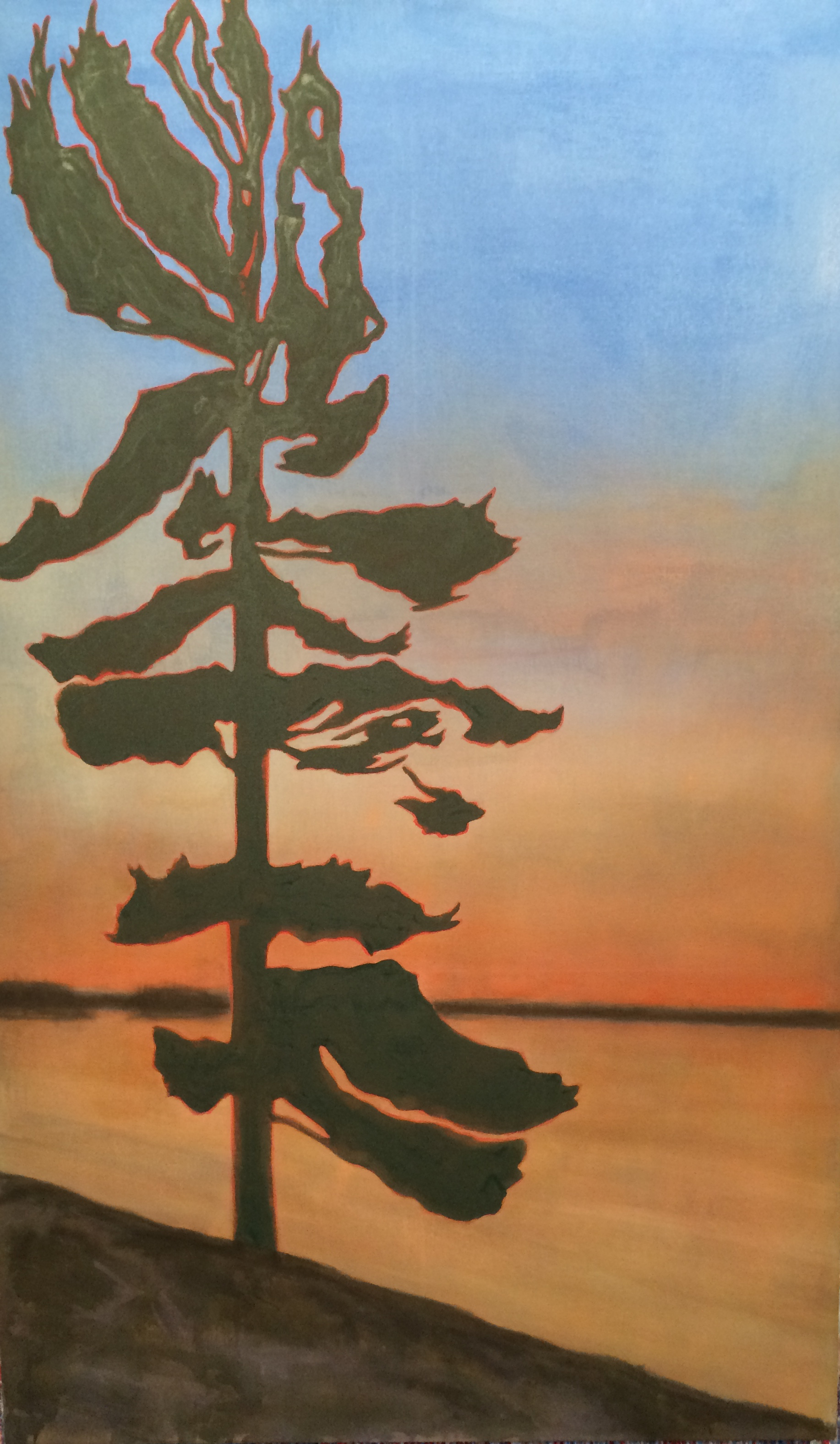 60" x 36" acrylic on canvas, SOLD (3)