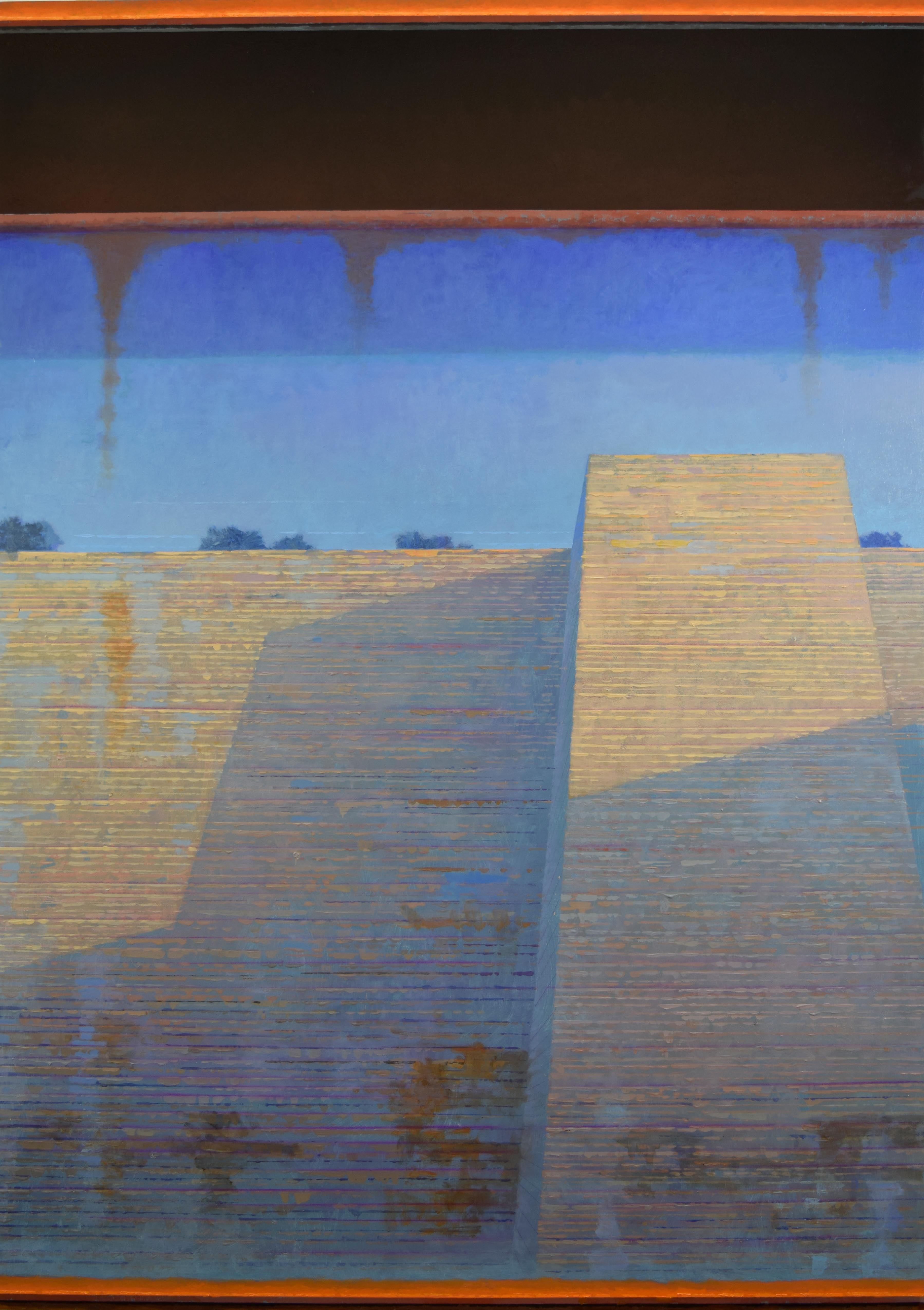 Dentro le Mura, 2020, olio su tavola, cm 140x100