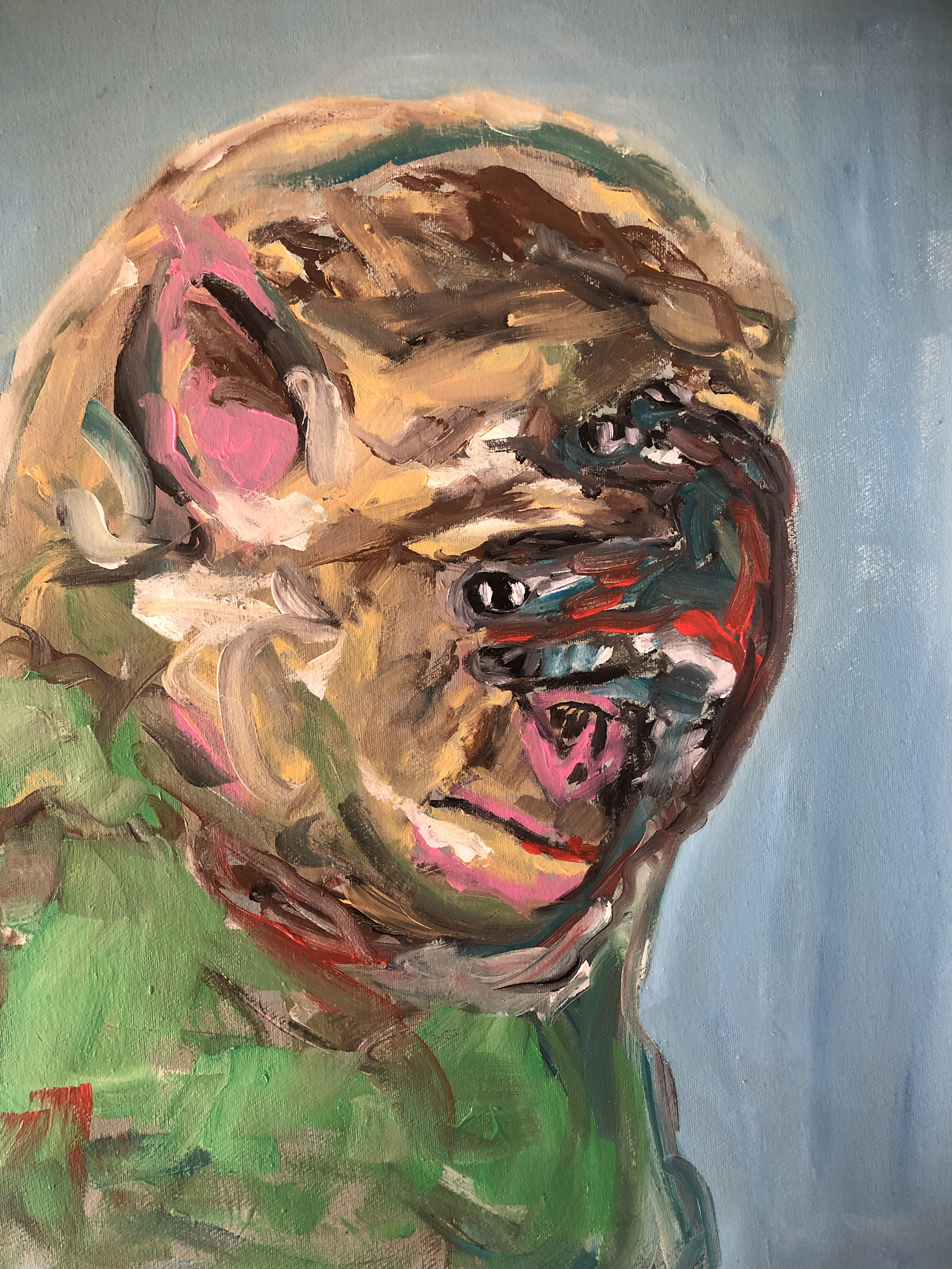 Untitled I., oil on canvas, 50x40cm, 2023