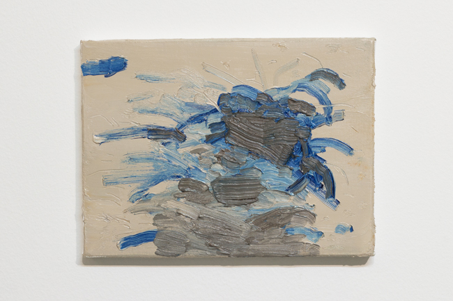 Desenho de explos&atilde;o, 2016, &oacute;leo sobre tela, 18 x 24 cm