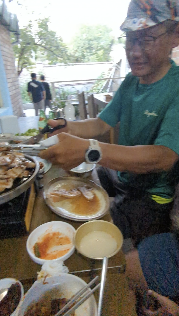 Post-race, Pak knew a local place for KBBQ. He had met some earlier when he landed and they invited him to swing by. What a meal! And what a way to celebrate