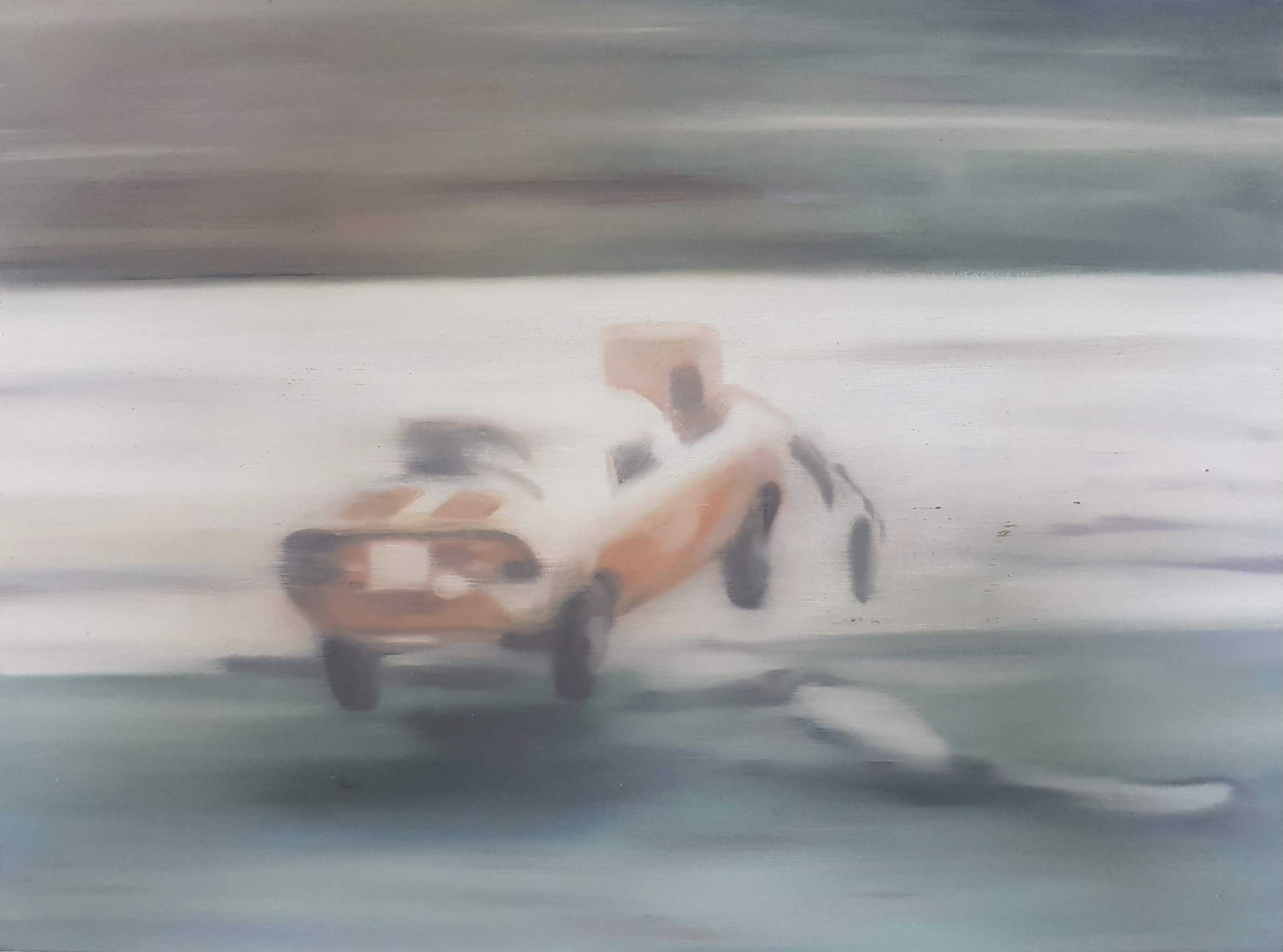 2017, Simca  Öl auf MDF, 42 x 32cm