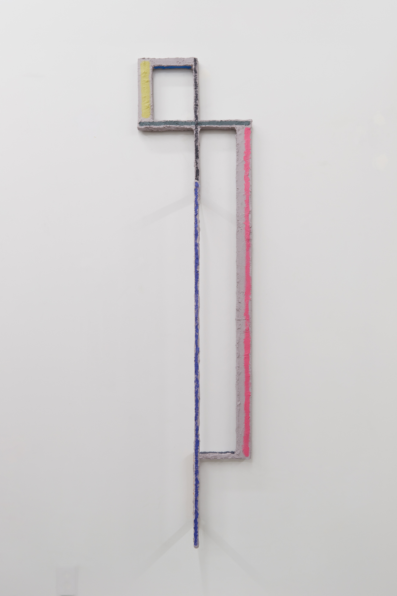 Figure of Speech 1, 2019Mild steel, stucco, acrylic paint68" x 16 &sup1;&frasl;₄" x 7"