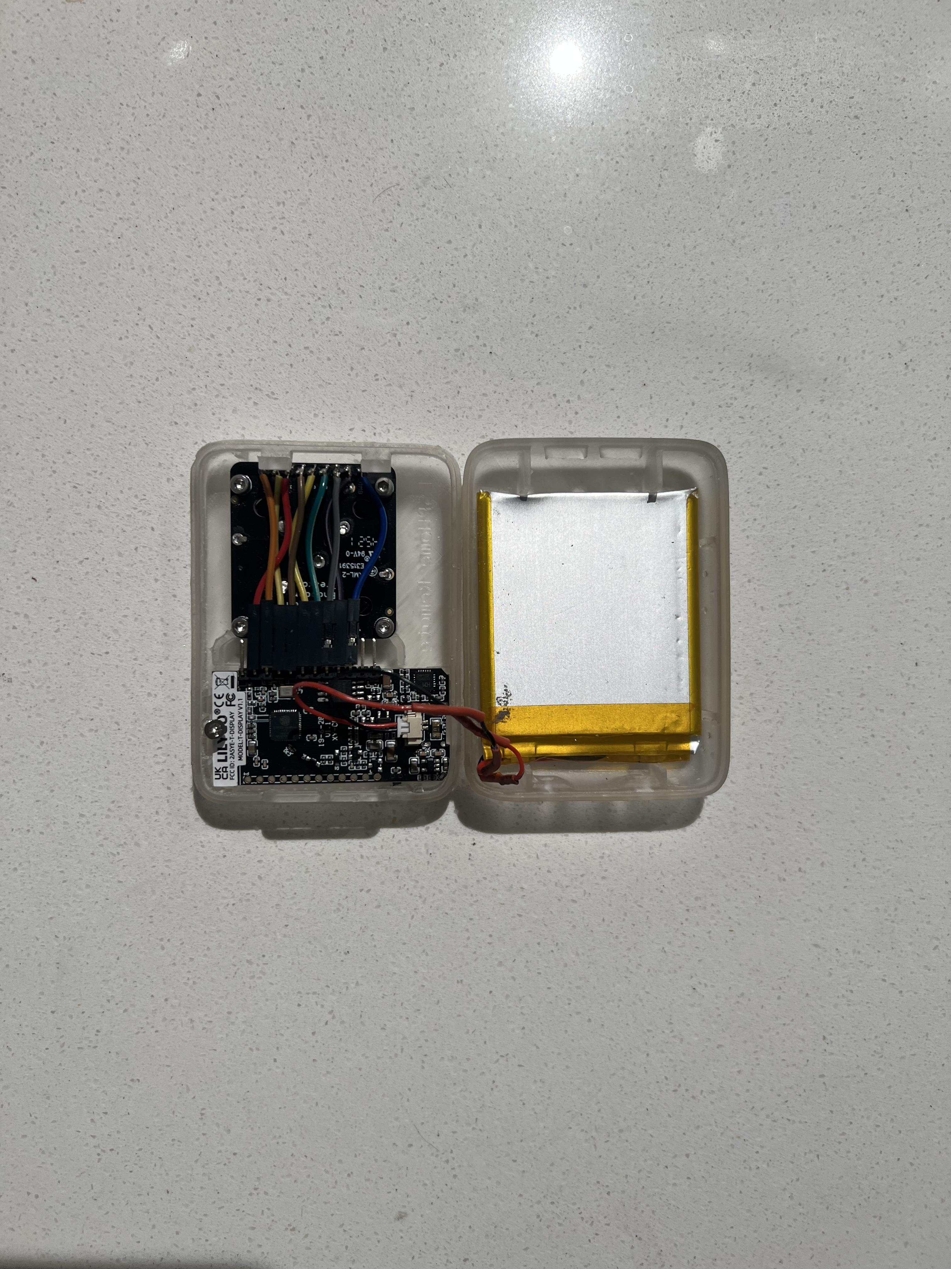 inside the case