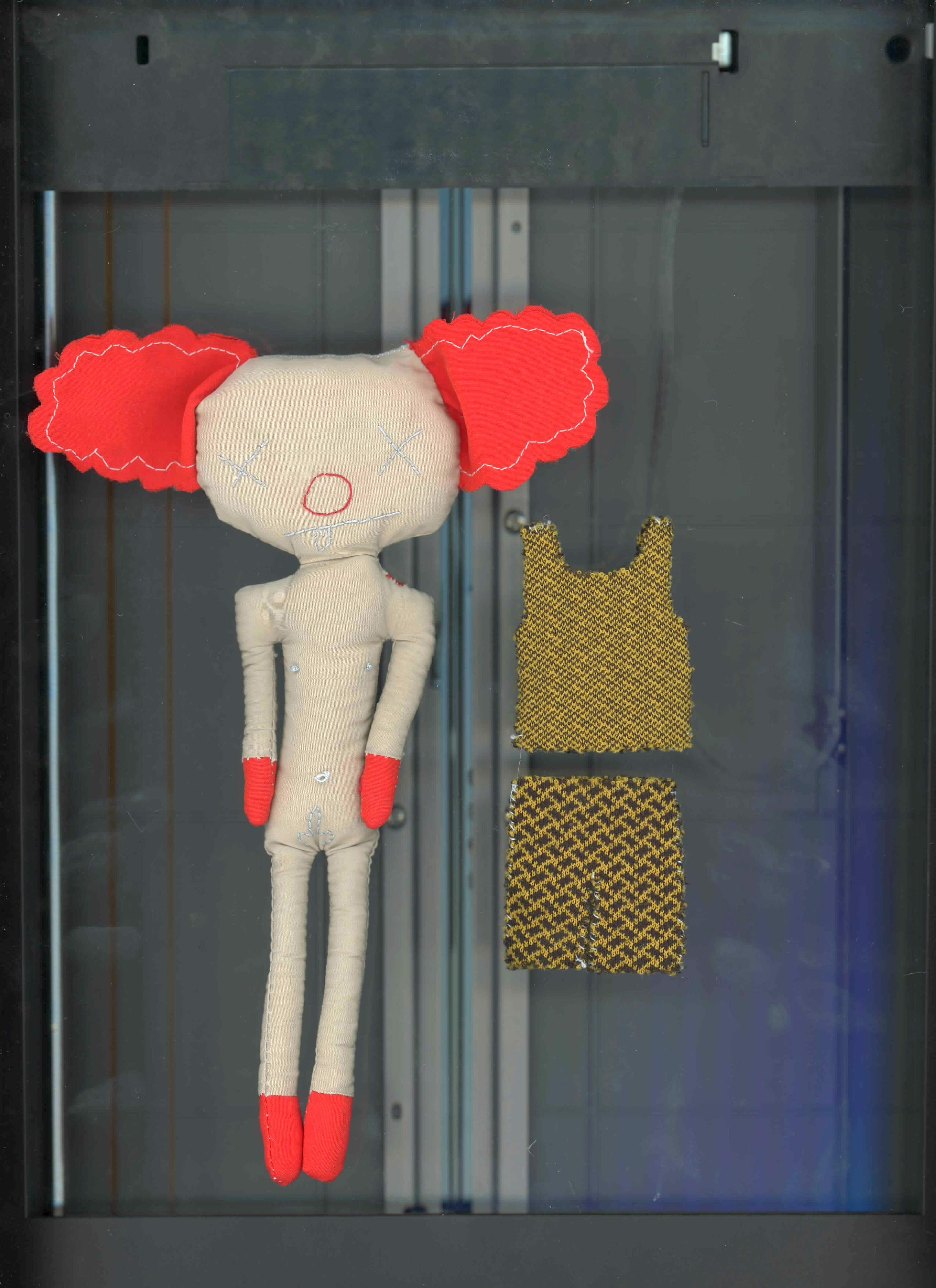 "Felicita, I made you this tiny clown you can dress and undress at your pleasure to give you a break from men in general."
