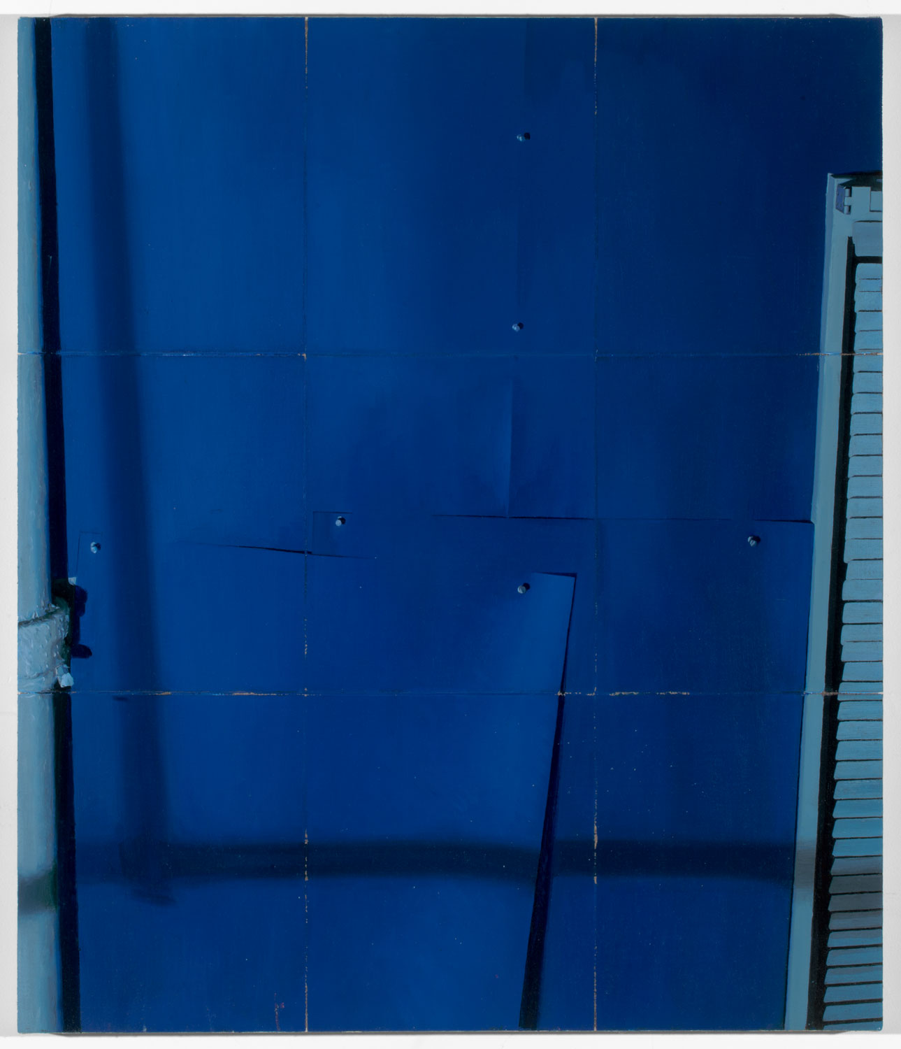 Drest in Blue, 2015-2016, oil on linen, 34 x 29 inches